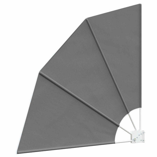 Balkon Privacy Scherm 210 x 210 cm Polyester Lichtgrijs is nu te koop bij PeponiXL, paradijselijk wonen!