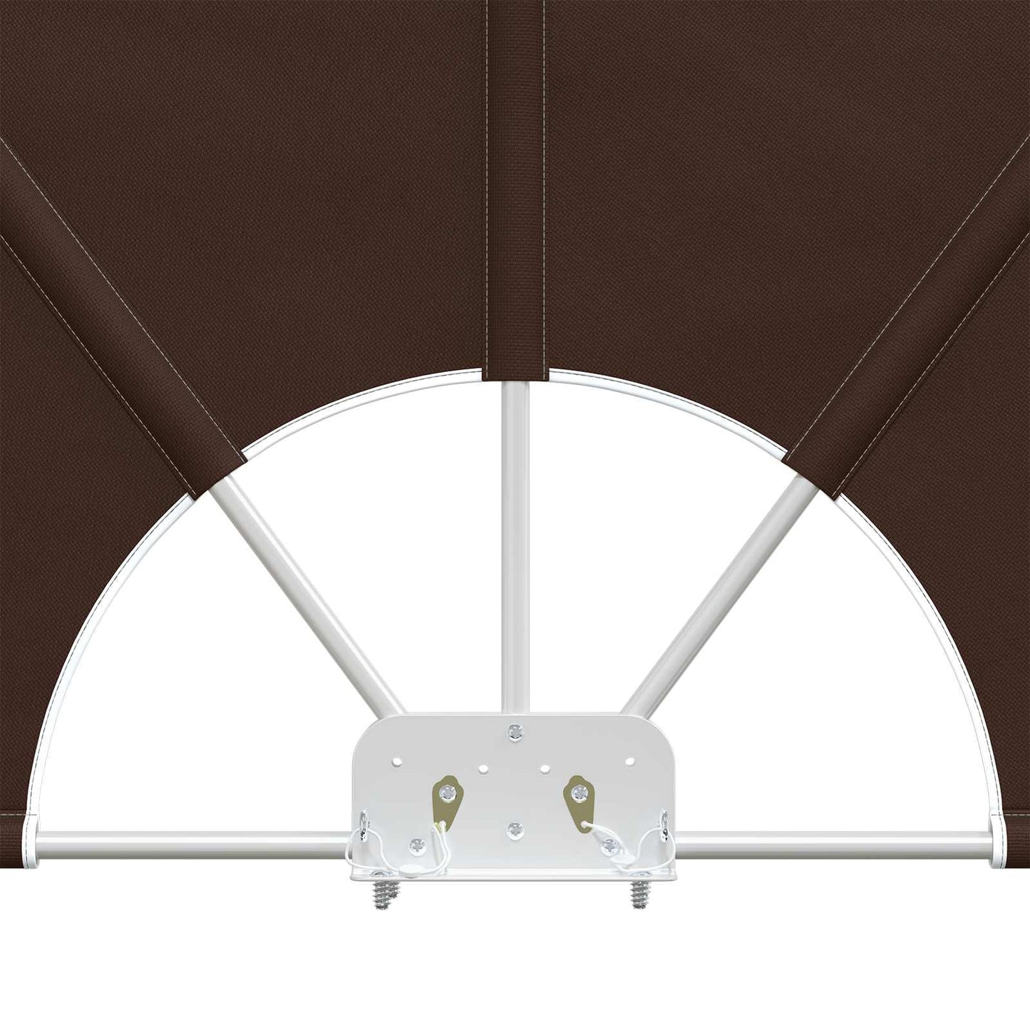 Balkon Privacy Scherm 240 x 160 cm Polyester Rechthoekig Bruin is nu te koop bij PeponiXL, paradijselijk wonen!