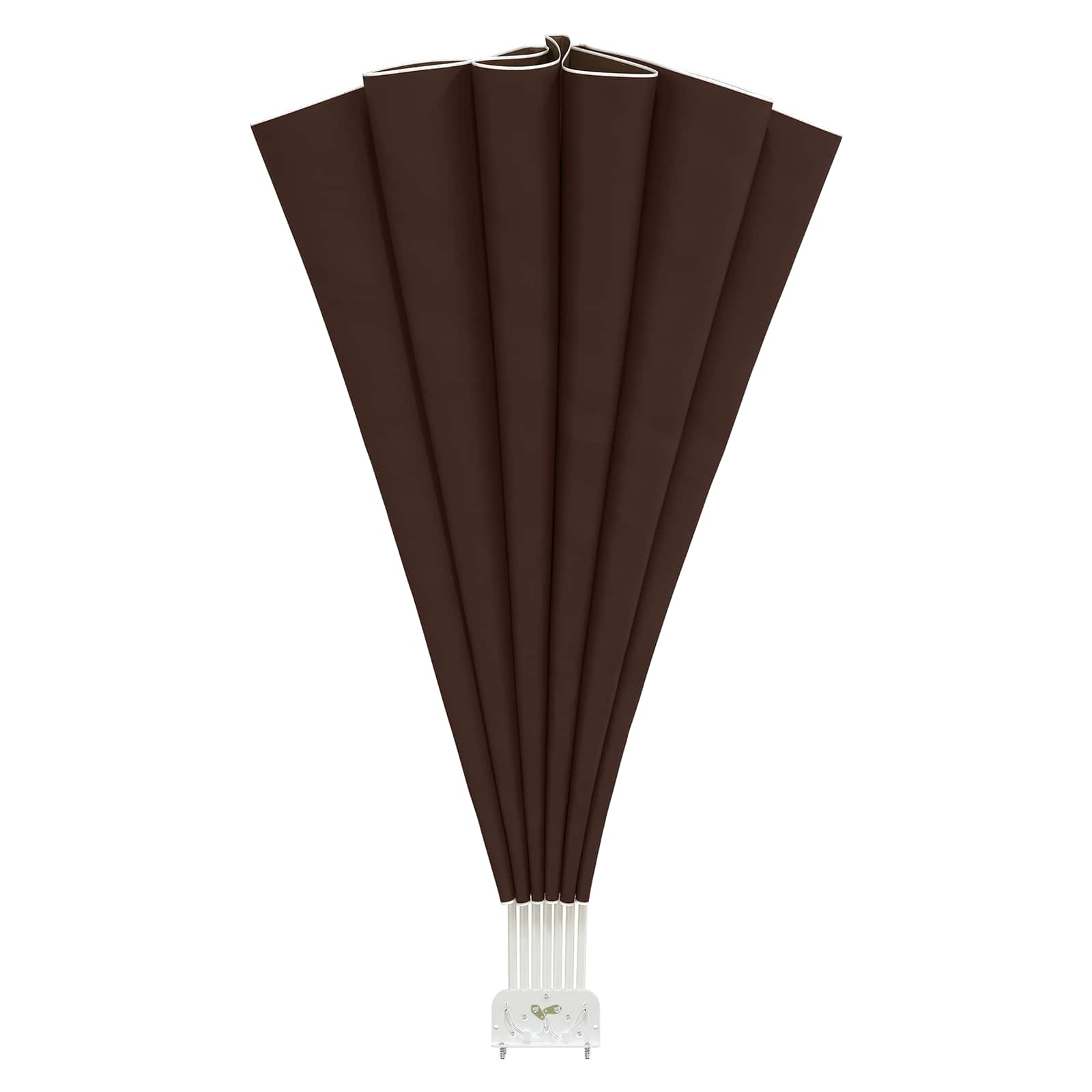 Balkon Privacy Scherm Ø 320 cm Polyester Bruin is nu te koop bij PeponiXL, paradijselijk wonen!