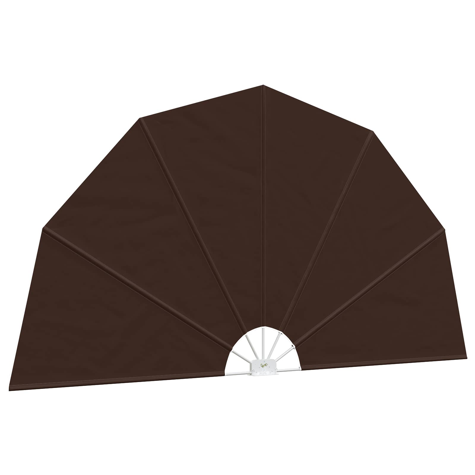 Balkon Privacy Scherm Ø 400 cm Polyester Bruin is nu te koop bij PeponiXL, paradijselijk wonen!