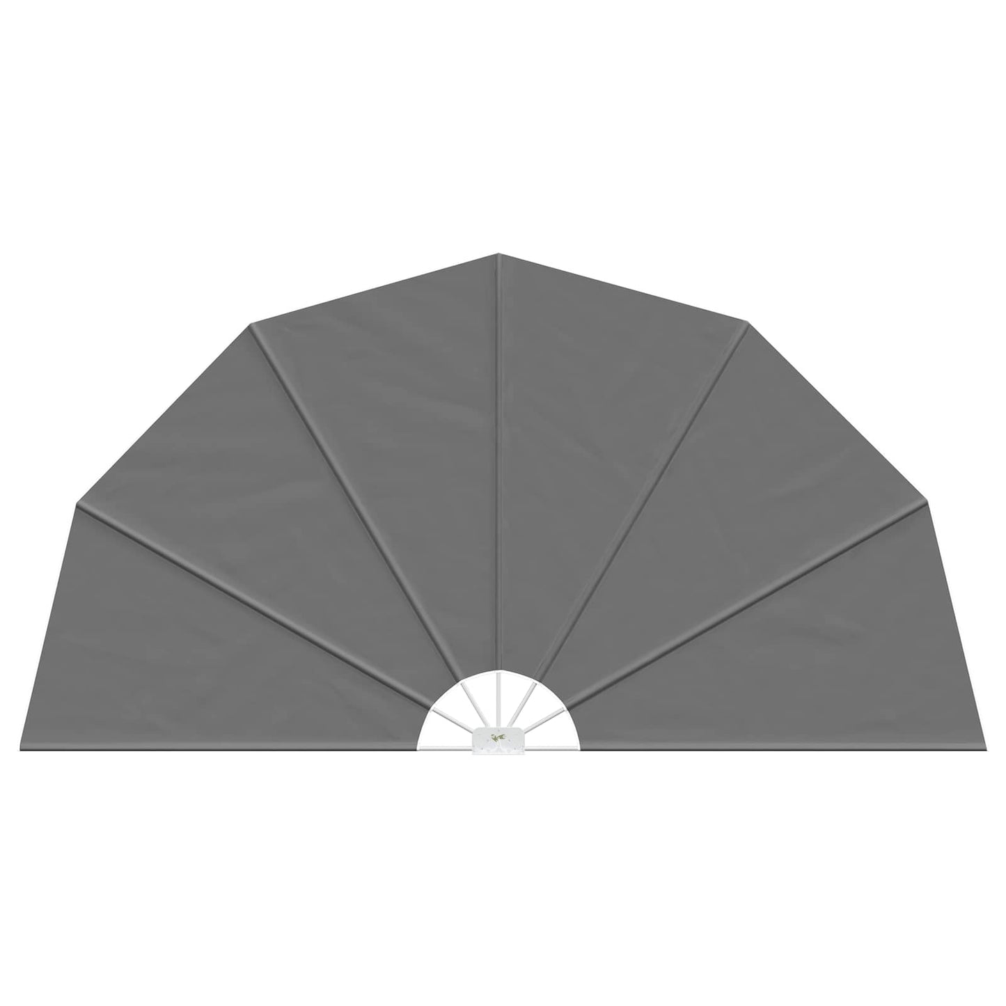 Balkon Privacy Scherm Ø 320 cm Polyester Lichtgrijs is nu te koop bij PeponiXL, paradijselijk wonen!