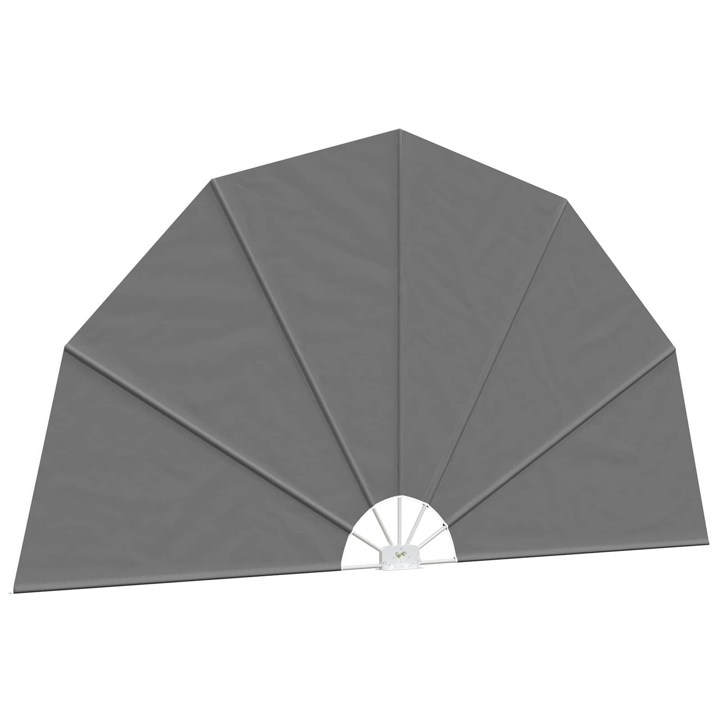 Balkon Privacy Scherm Ø 400 cm Polyester Lichtgrijs is nu te koop bij PeponiXL, paradijselijk wonen!