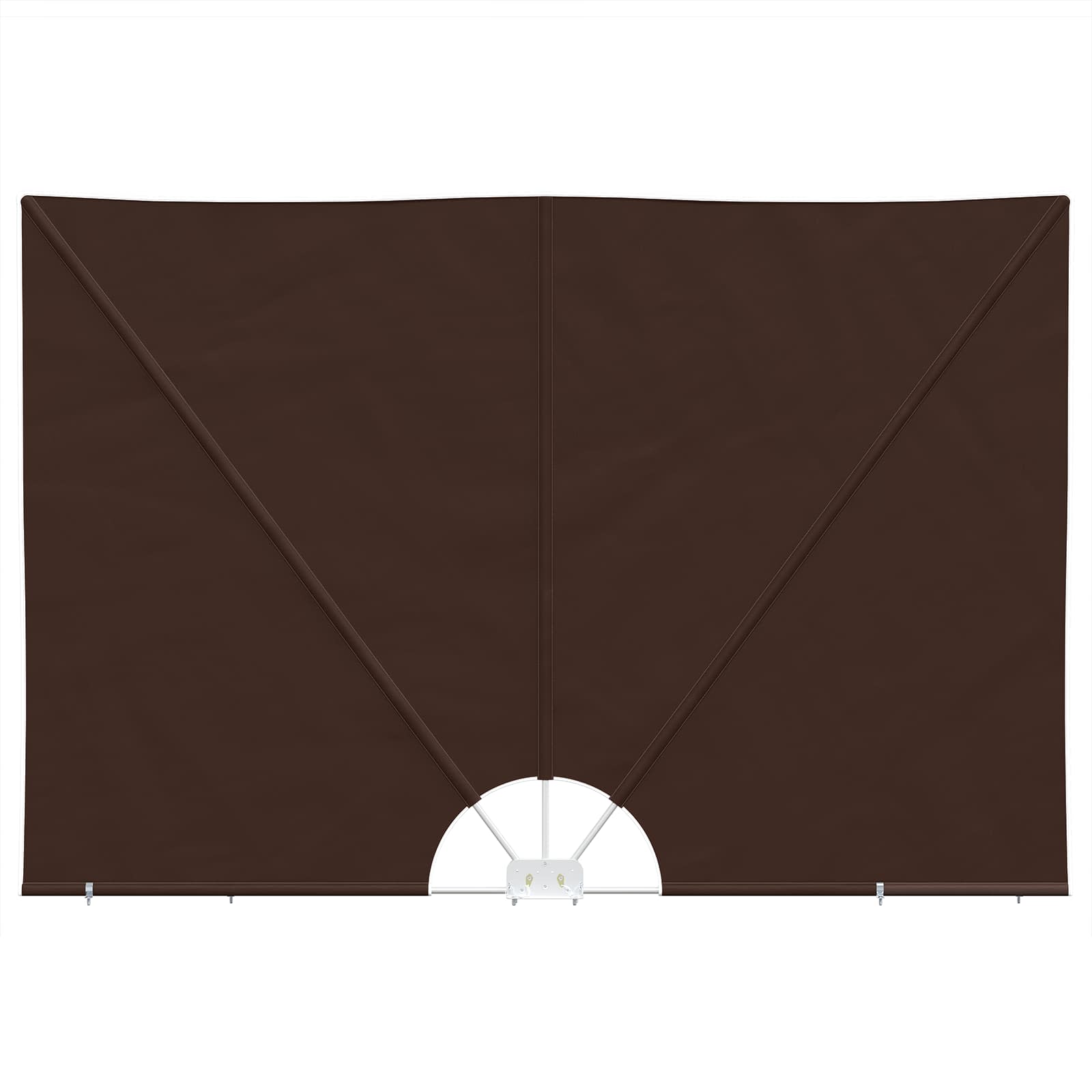 Balkon Privacy Scherm 150 x 300 cm Polyester Rechthoekig Bruin is nu te koop bij PeponiXL, paradijselijk wonen!