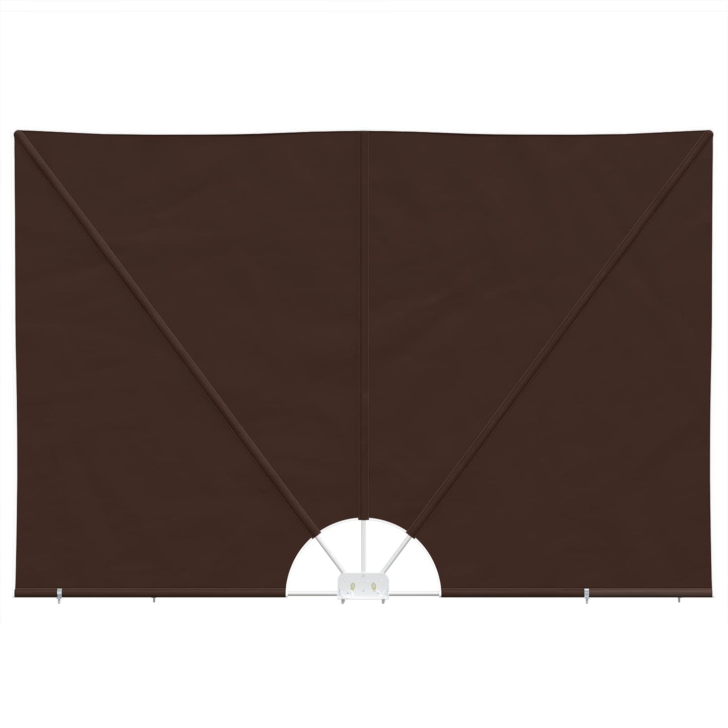 Balkon Privacy Scherm 200 x 300 cm Polyester Rechthoekig Bruin is nu te koop bij PeponiXL, paradijselijk wonen!
