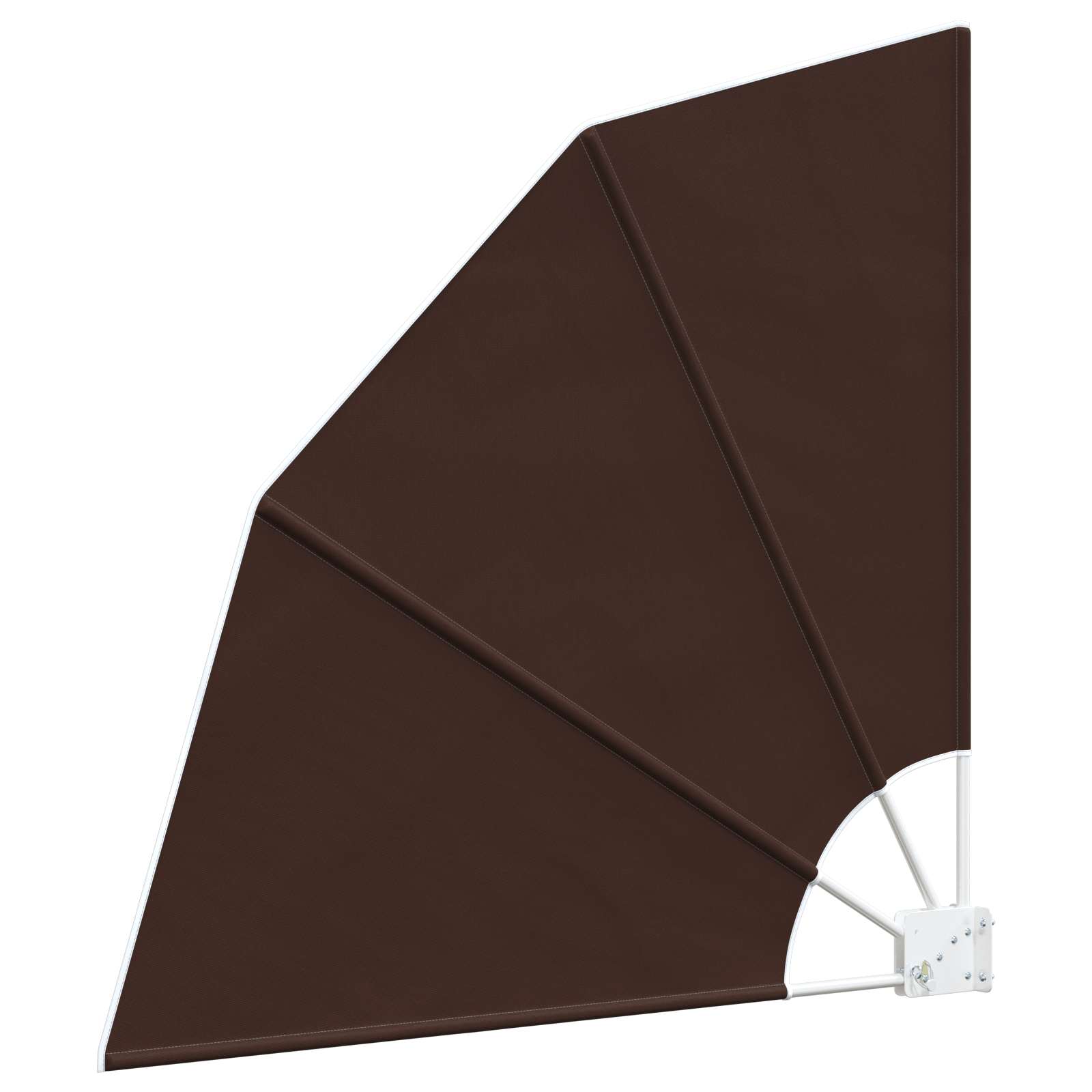 Balkon Privacy Scherm 115 x 115 cm Polyester Bruin is nu te koop bij PeponiXL, paradijselijk wonen!