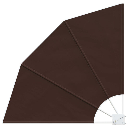 Balkon Privacy Scherm 160 x 160 cm Polyester Bruin is nu te koop bij PeponiXL, paradijselijk wonen!