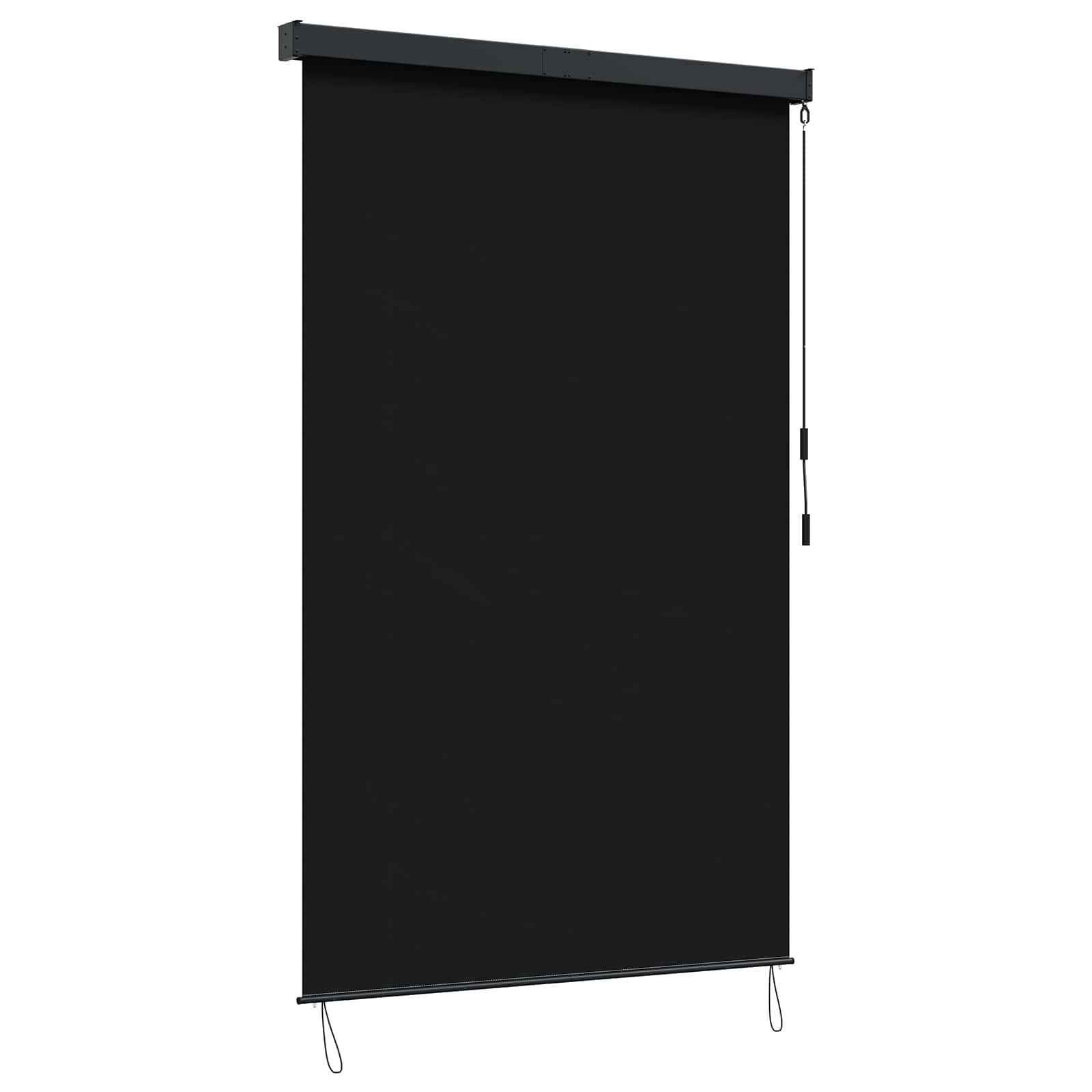 Rolgordijn Zwart 100 x 250 cm Stof en Aluminium is nu te koop bij PeponiXL, paradijselijk wonen!