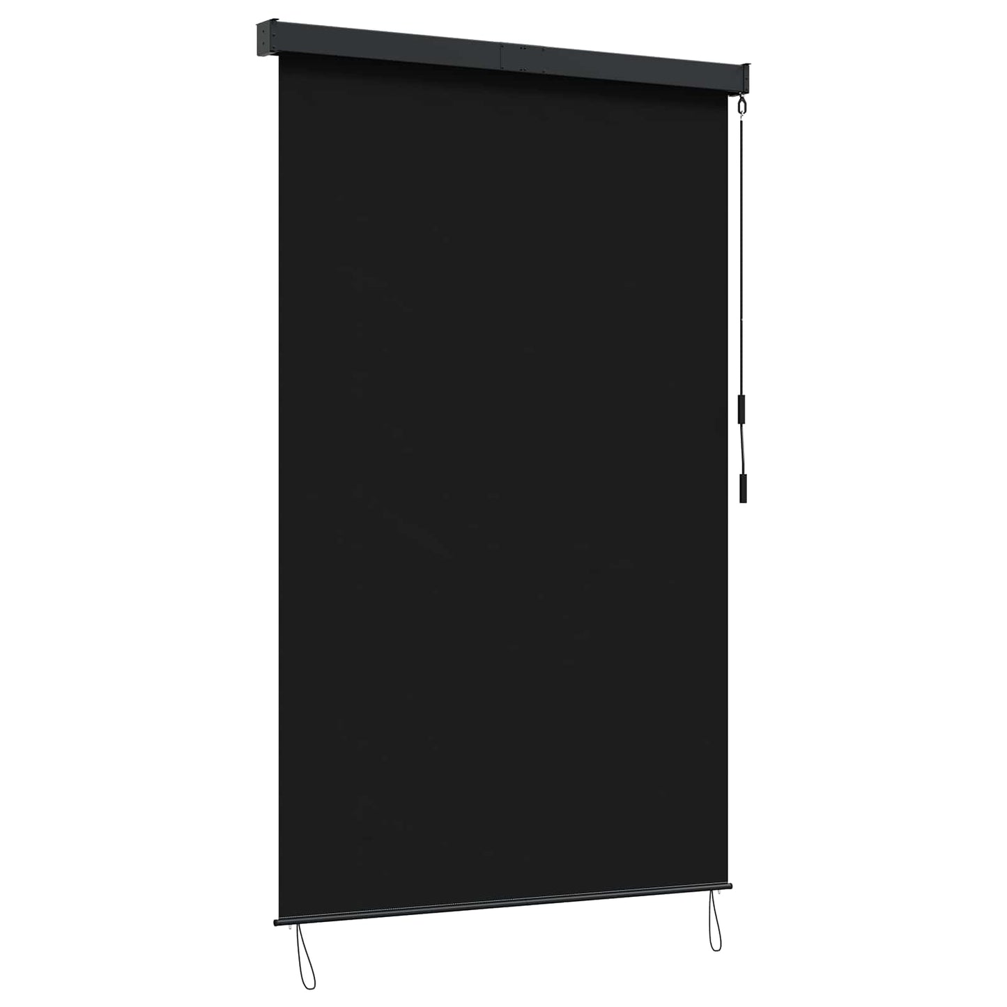 Rolgordijn Zwart 120 x 250 cm Stof en Aluminium is nu te koop bij PeponiXL, paradijselijk wonen!