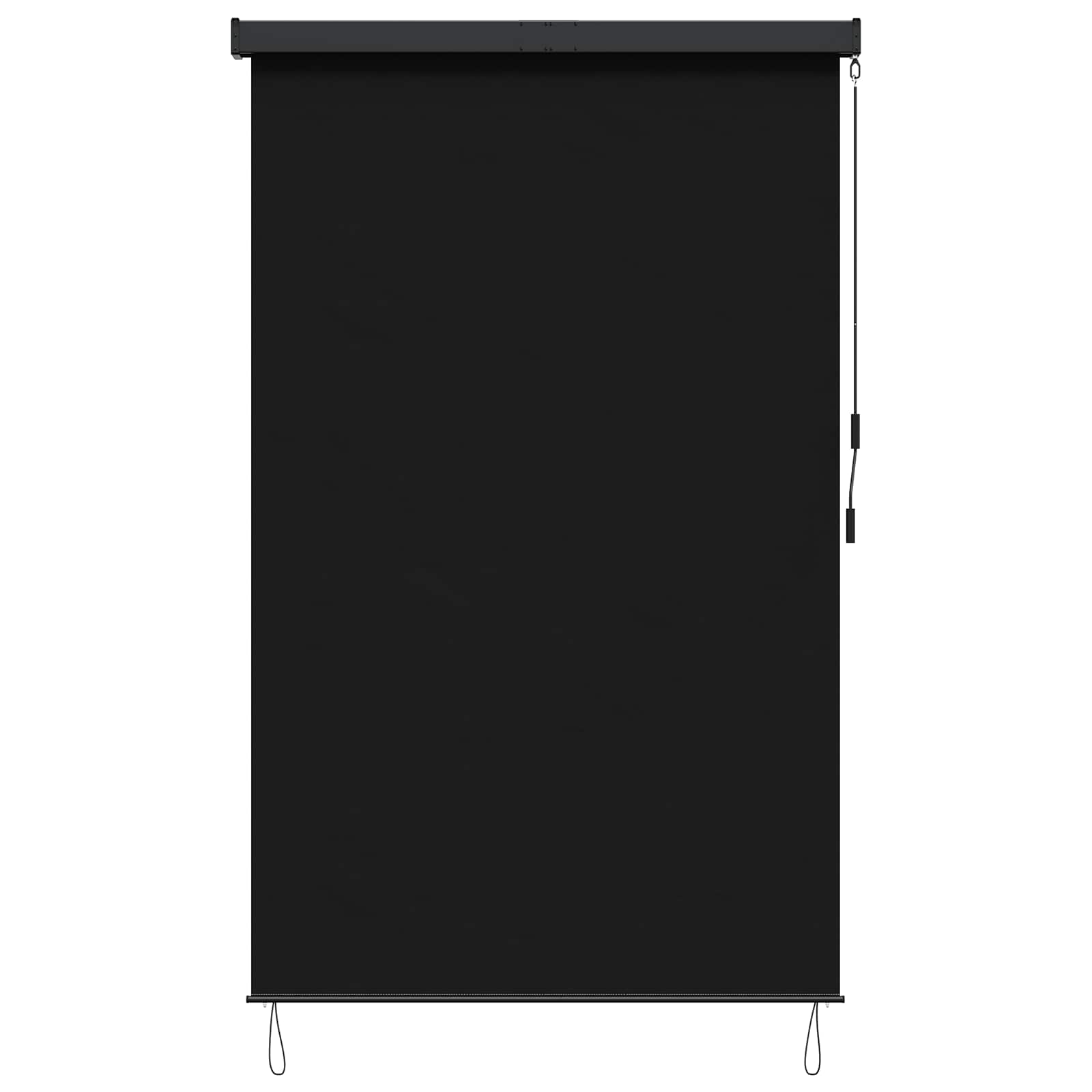 Rolgordijn Zwart 120 x 250 cm Stof en Aluminium is nu te koop bij PeponiXL, paradijselijk wonen!