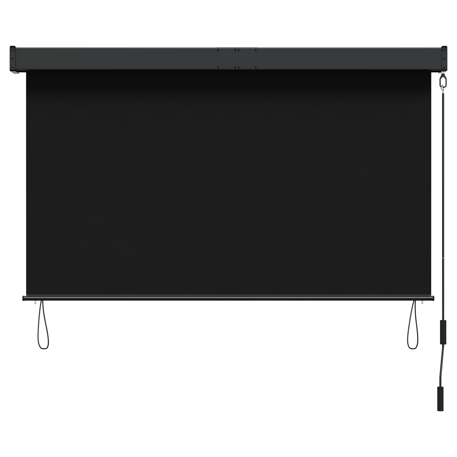 Rolgordijn Zwart 140 x 250 cm Stof en Aluminium is nu te koop bij PeponiXL, paradijselijk wonen!