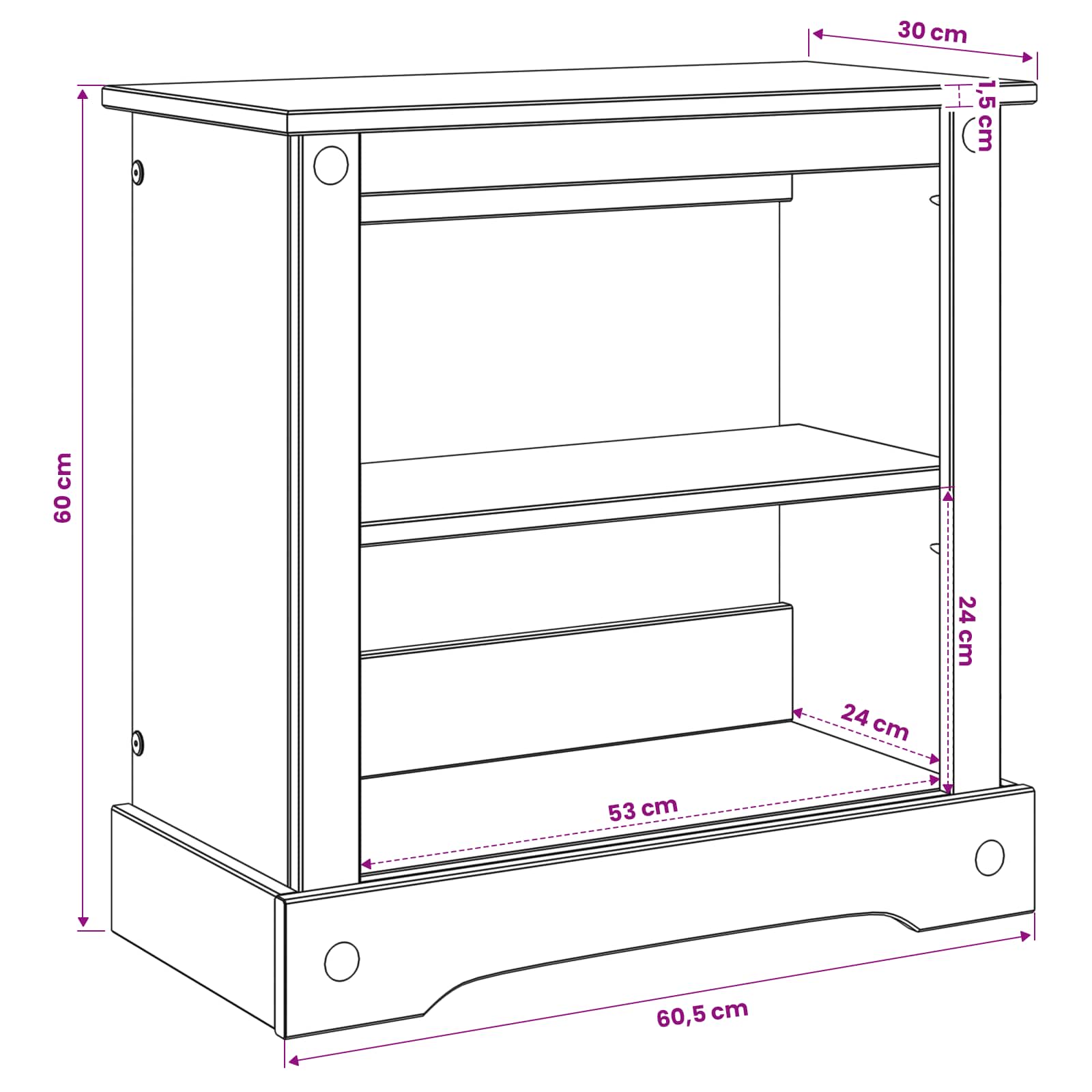 Aquarium Stand CORONA Bruin 60,5 x 30 x 60 cm 150 kg is nu te koop bij PeponiXL, paradijselijk wonen!