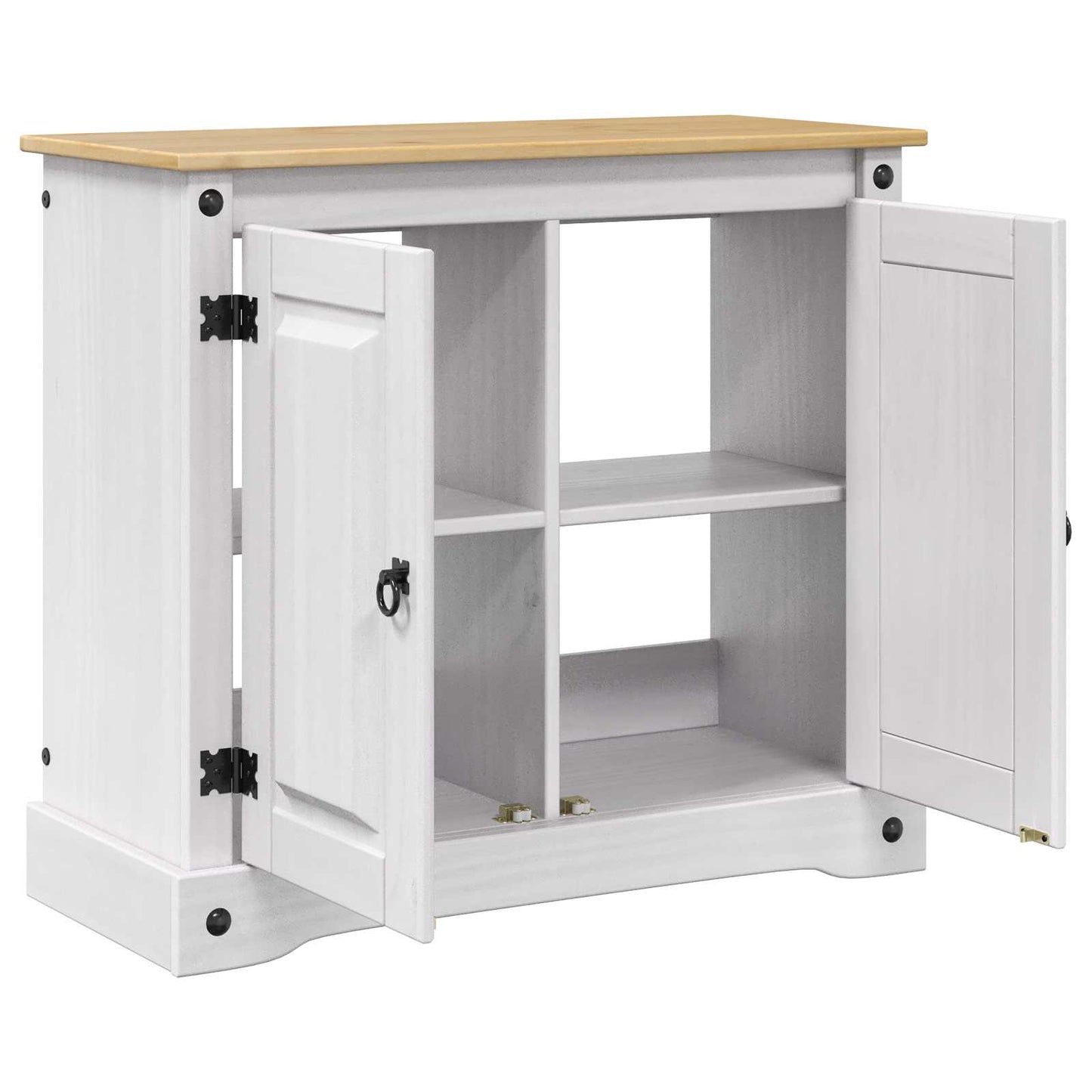 Aquarium Stand CORONA Wit en Bruin 81,5 x 37 x 73 cm 250 kg is nu te koop bij PeponiXL, paradijselijk wonen!