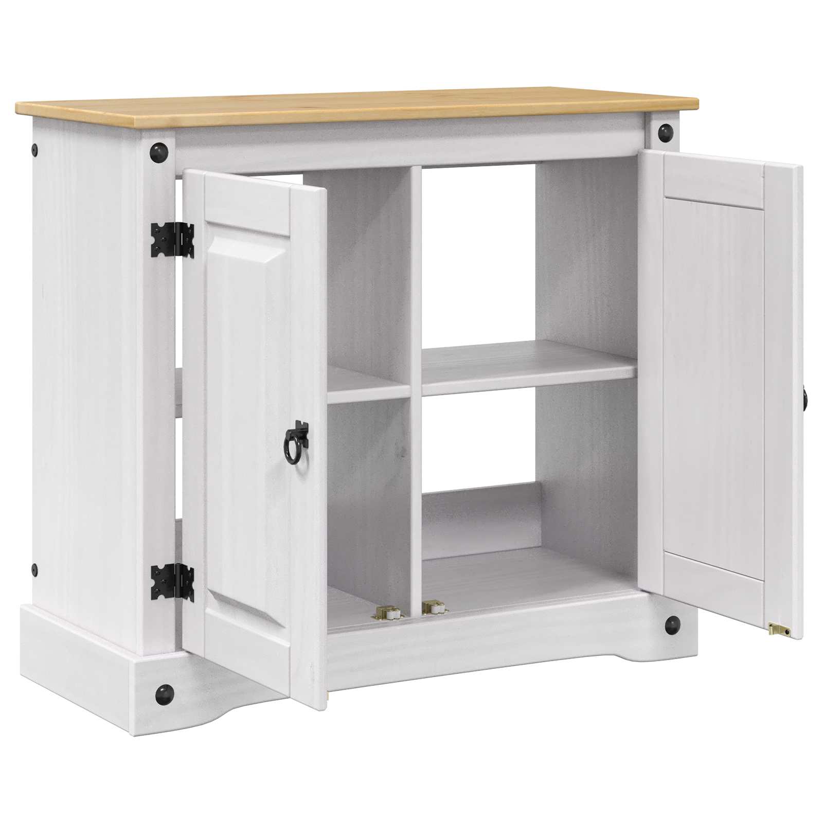 Aquarium Stand CORONA Wit en Bruin 81,5 x 37 x 73 cm 250 kg is nu te koop bij PeponiXL, paradijselijk wonen!