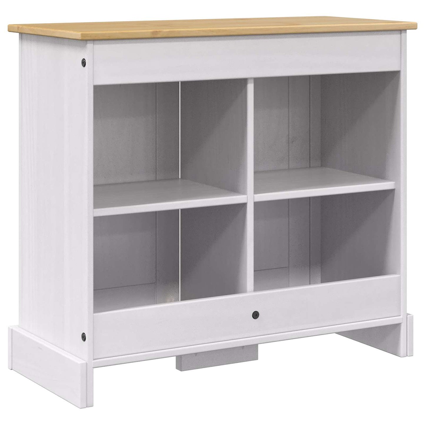 Aquarium Stand CORONA Wit en Bruin 81,5 x 37 x 73 cm 250 kg is nu te koop bij PeponiXL, paradijselijk wonen!