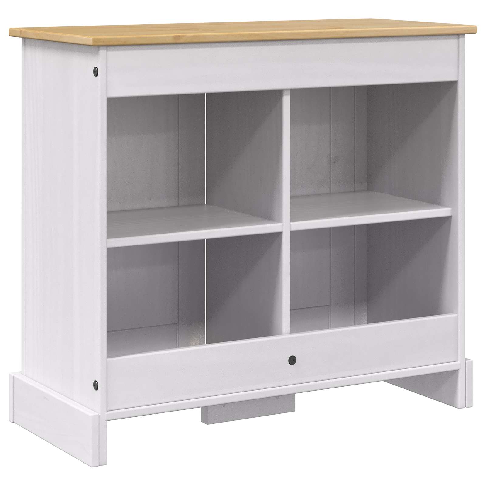 Aquarium Stand CORONA Wit en Bruin 81,5 x 37 x 73 cm 250 kg is nu te koop bij PeponiXL, paradijselijk wonen!