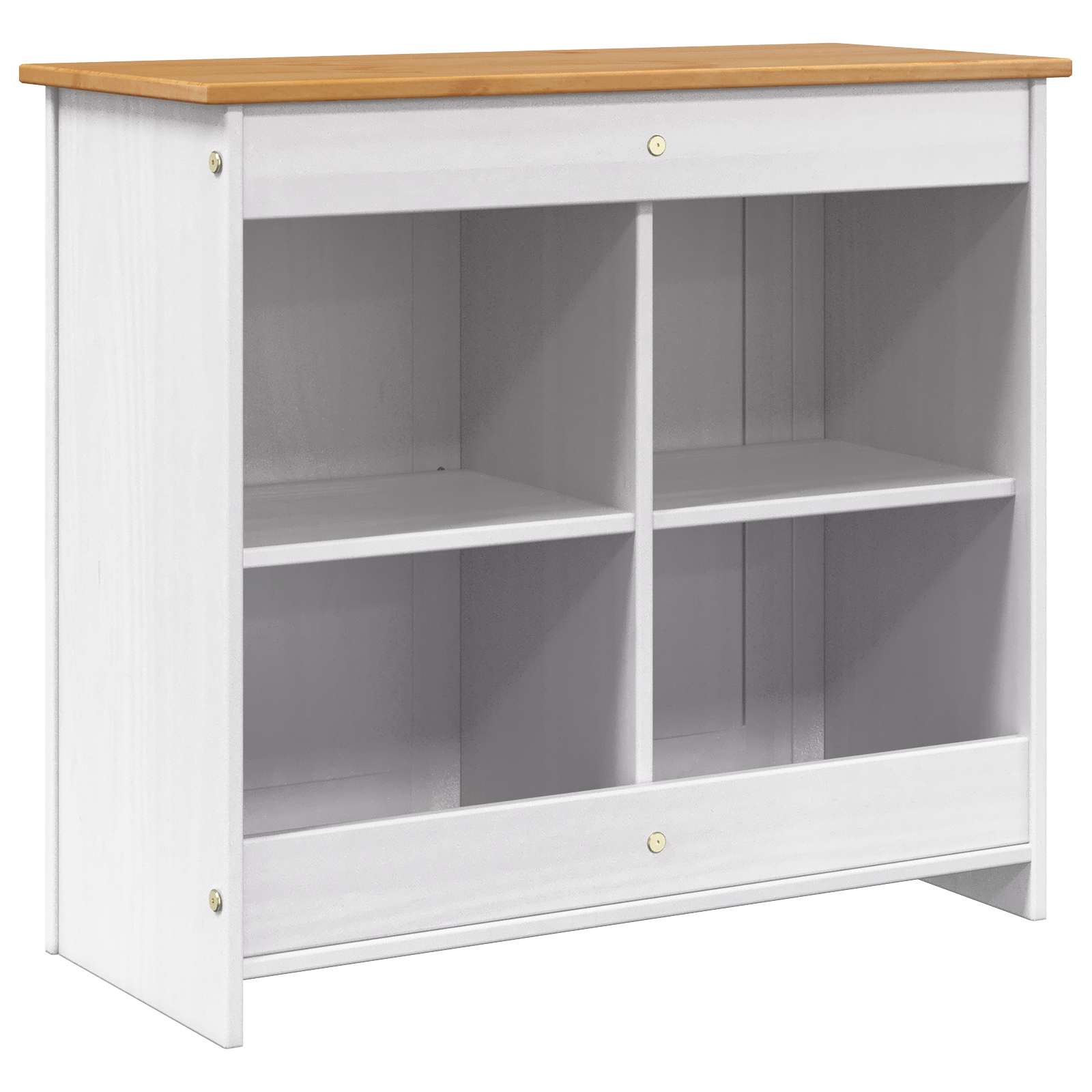 Aquarium Stand PANAMA Wit en Bruin 81 x 36 x 73 cm 250 kg is nu te koop bij PeponiXL, paradijselijk wonen!