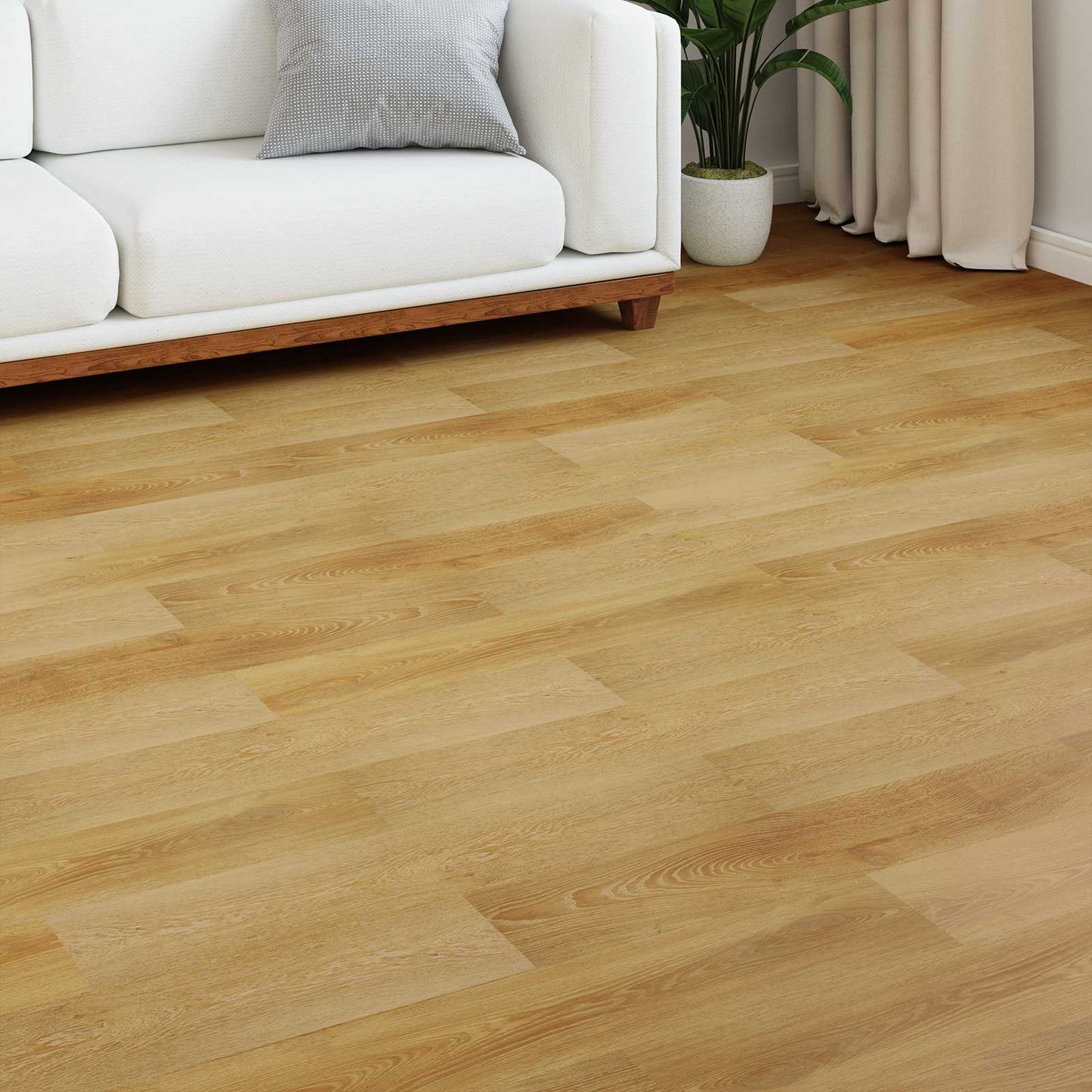 Laminaatvloer 15 pcs Goudbruin 101 x 20 x 0,8 cm Bewerkt hout