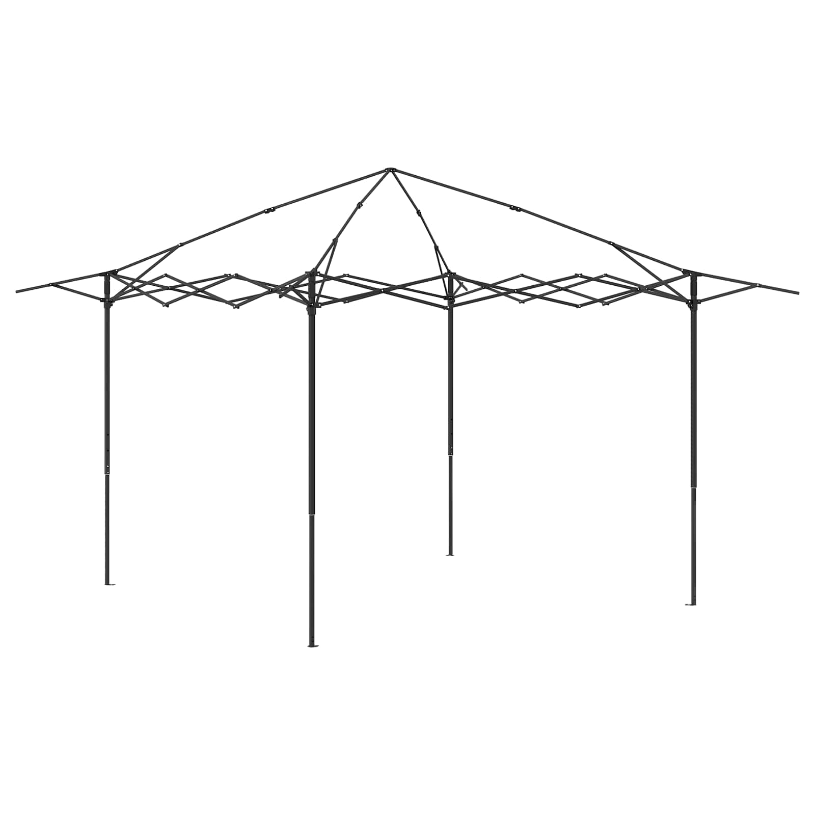 Gazebo zonder Zijwand 2,6 x 2,6 m Crème en bruin is nu te koop bij PeponiXL, paradijselijk wonen!