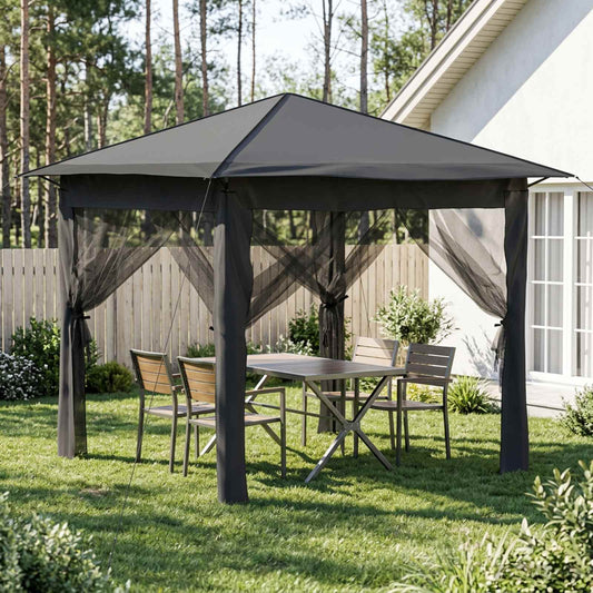 Gazebo met 4 Zijwanden 2,6 x 2,6 m is nu te koop bij PeponiXL, paradijselijk wonen!