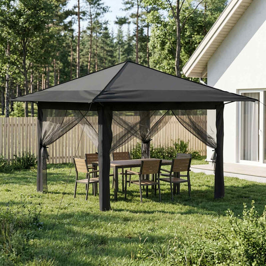 Gazebo met 4 Zijwanden 3,3 x 3,3 m is nu te koop bij PeponiXL, paradijselijk wonen!