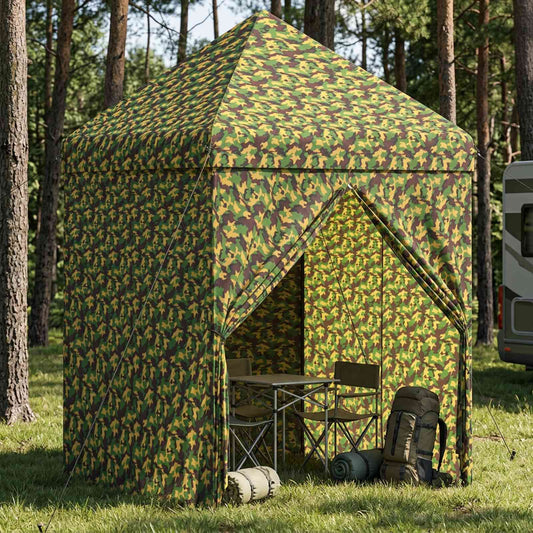 Tent met 4 Zijwanden 2 x 2 m Leger Camouflage is nu te koop bij PeponiXL, paradijselijk wonen!