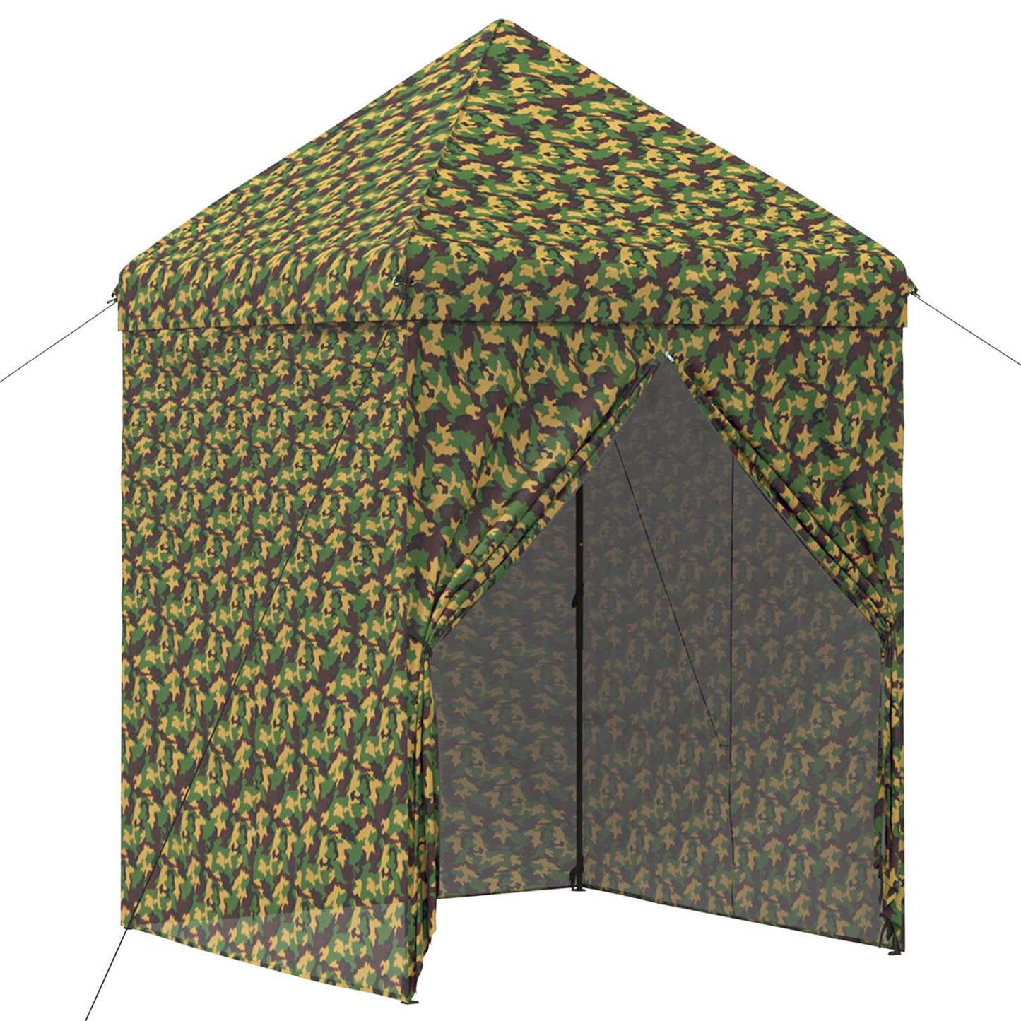 Tent met 4 Zijwanden 2,9 x 2,9 m Leger Camouflage is nu te koop bij PeponiXL, paradijselijk wonen!