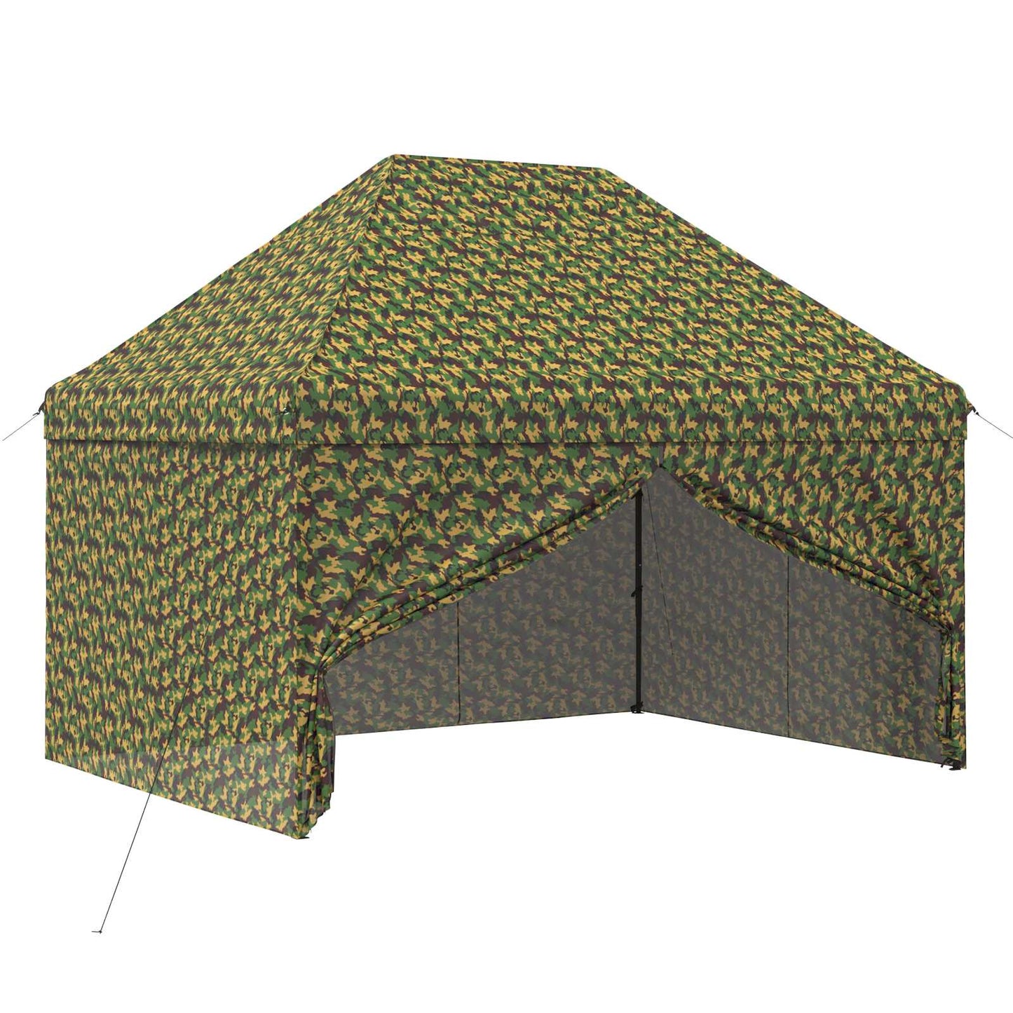 Tent met 4 Zijwanden 2,9 x 4,3 m Leger Camouflage is nu te koop bij PeponiXL, paradijselijk wonen!