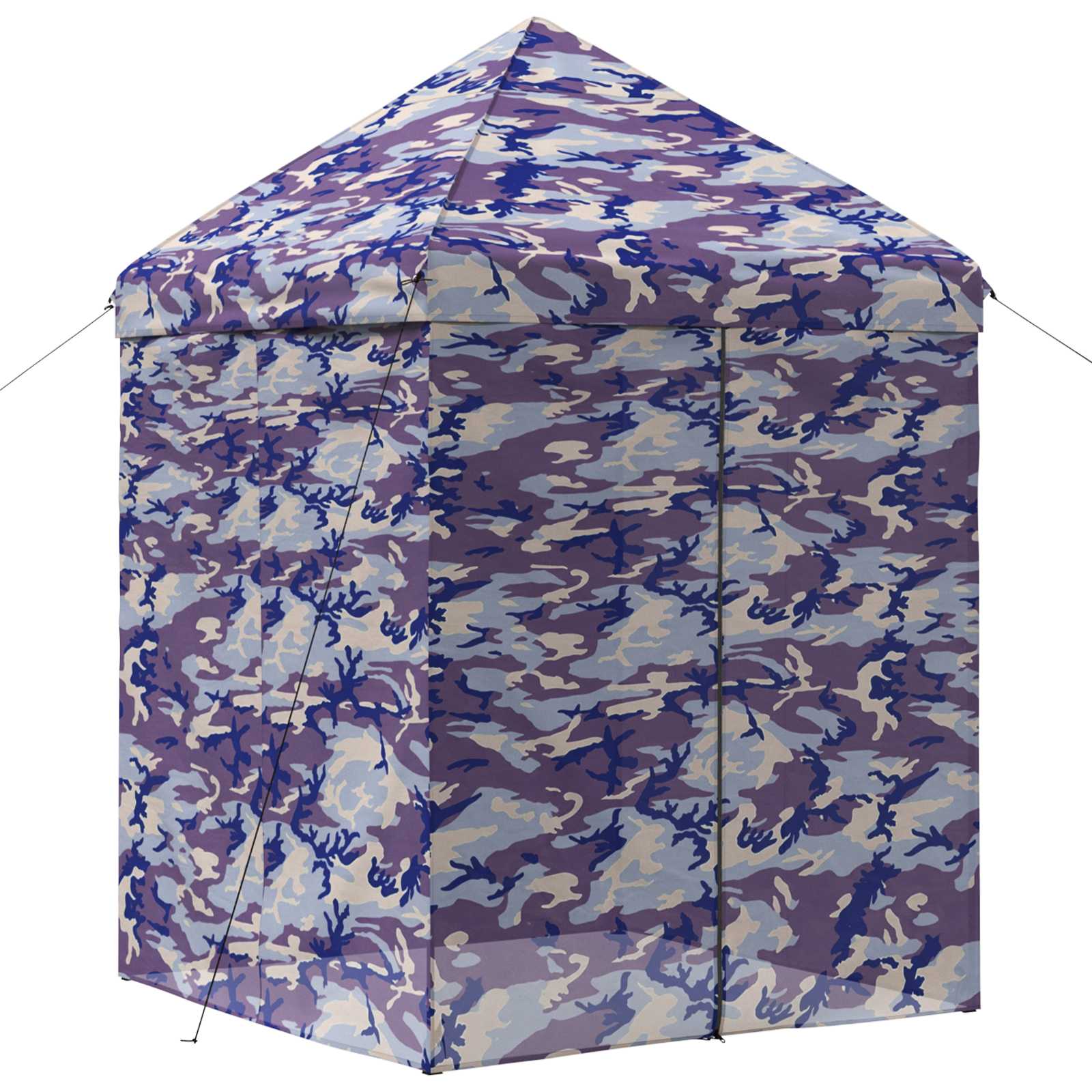 Pop-up Gazebo met 4 Zijwanden 2,9 x 2,9 m Blauw Camouflage is nu te koop bij PeponiXL, paradijselijk wonen!