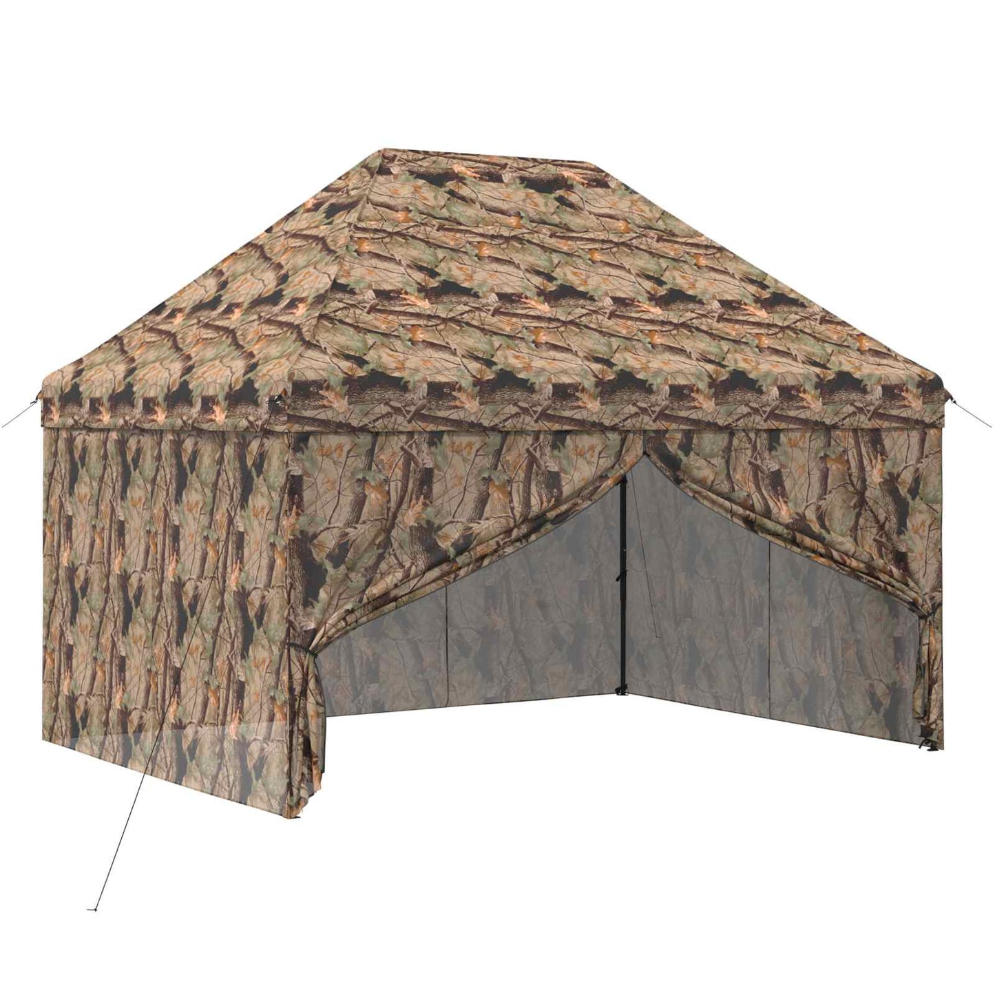 Pop-up Gazebo met 4 Zijwanden 3 x 4,5 m Bos Camouflage is nu te koop bij PeponiXL, paradijselijk wonen!