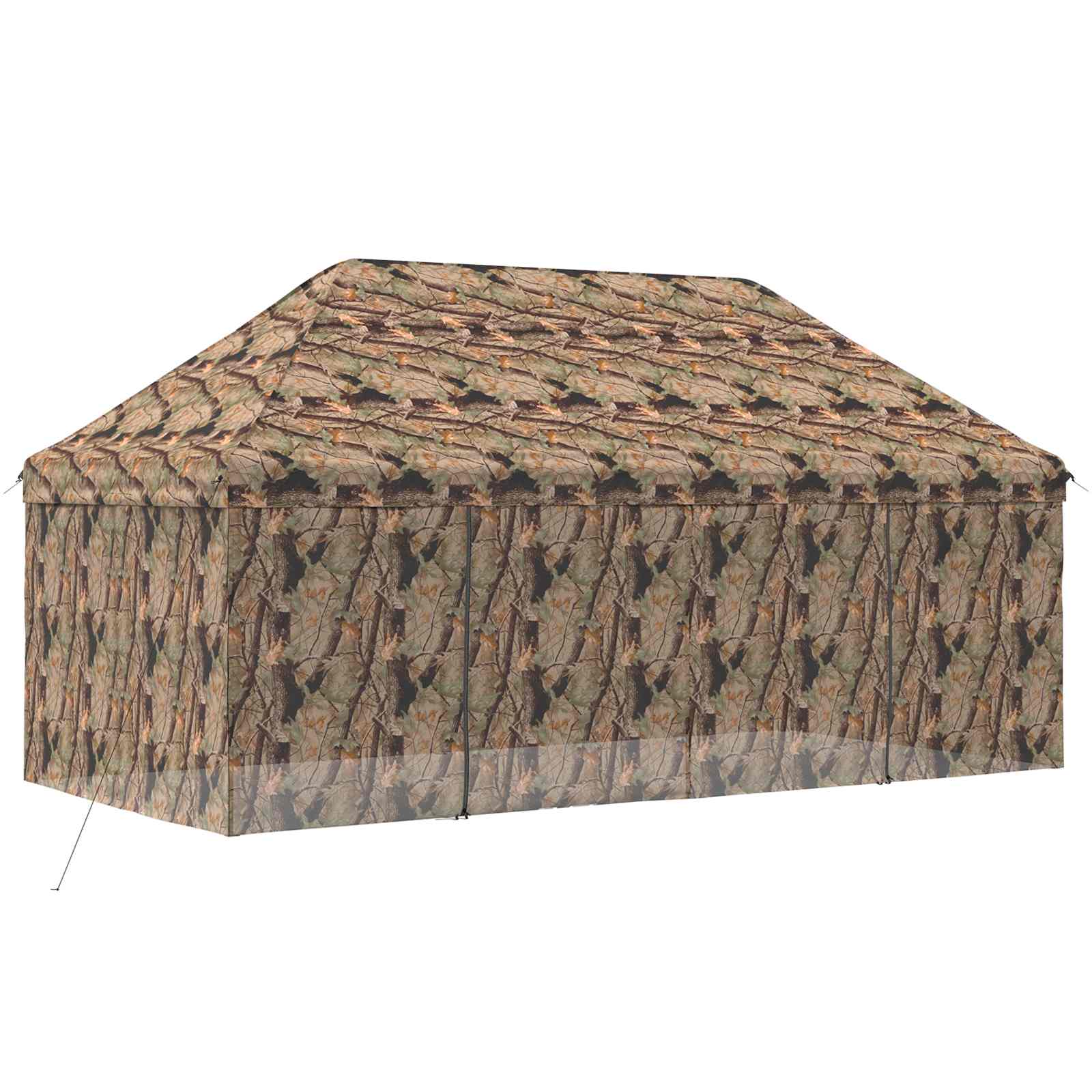 Pop-up Gazebo met 4 Zijwanden 3 x 6 m Bos Camouflage is nu te koop bij PeponiXL, paradijselijk wonen!