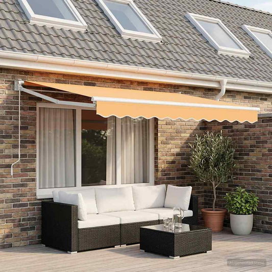 Vervangingsdoek voor zonnescherm Zand 4 x 2 m Polyester is nu te koop bij PeponiXL, paradijselijk wonen!