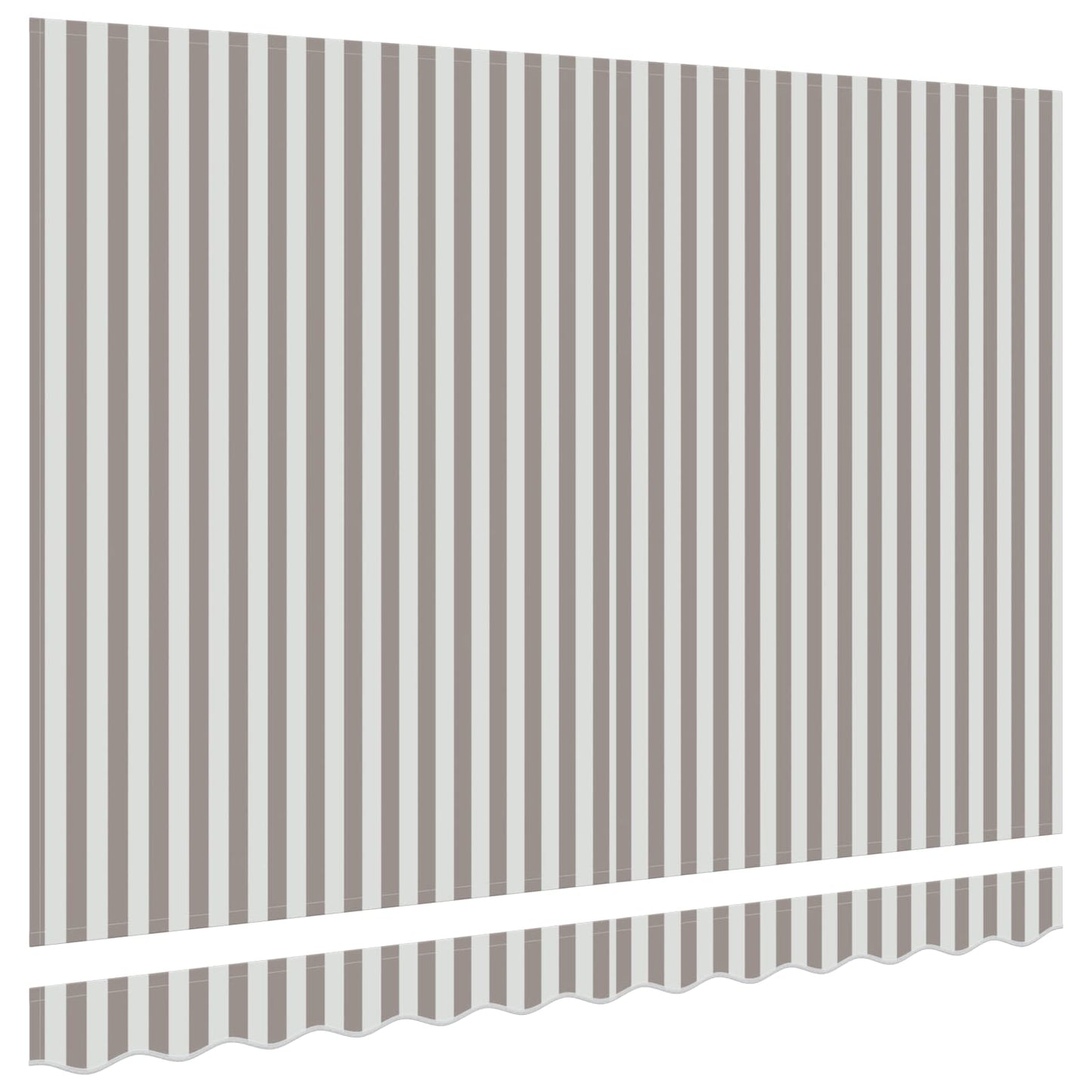 Vervangingsdoek voor zonnescherm Lichtgrijs en wit. 3,5 x 2,5 m is nu te koop bij PeponiXL, paradijselijk wonen!