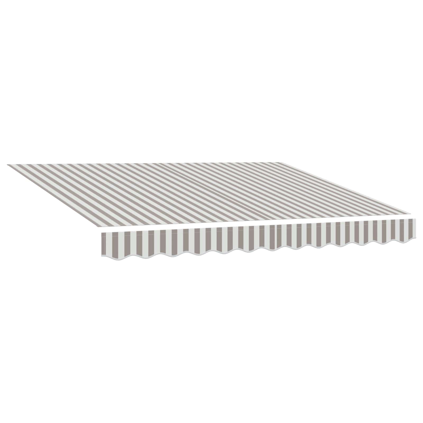 Vervangingsdoek voor zonnescherm Lichtgrijs en wit. 4 × 3 m is nu te koop bij PeponiXL, paradijselijk wonen!