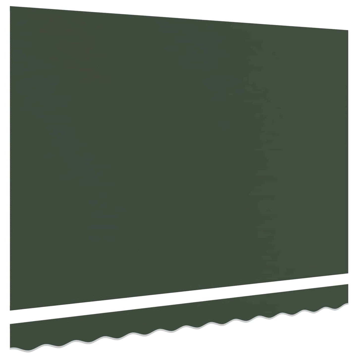 Vervangingsdoek voor zonnescherm Donkergroen 4 × 3 m Polyester