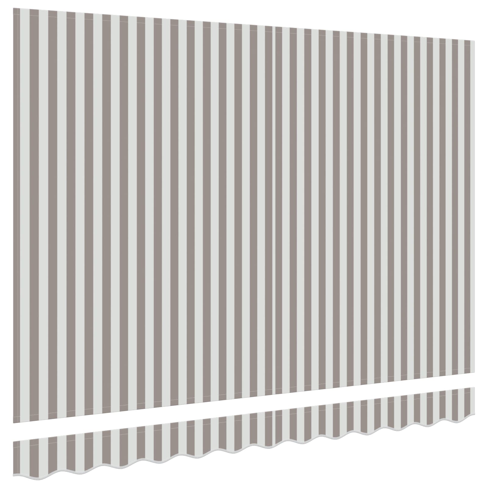 Vervangingsdoek voor zonnescherm Lichtgrijs en wit. 4 × 3,5 m is nu te koop bij PeponiXL, paradijselijk wonen!