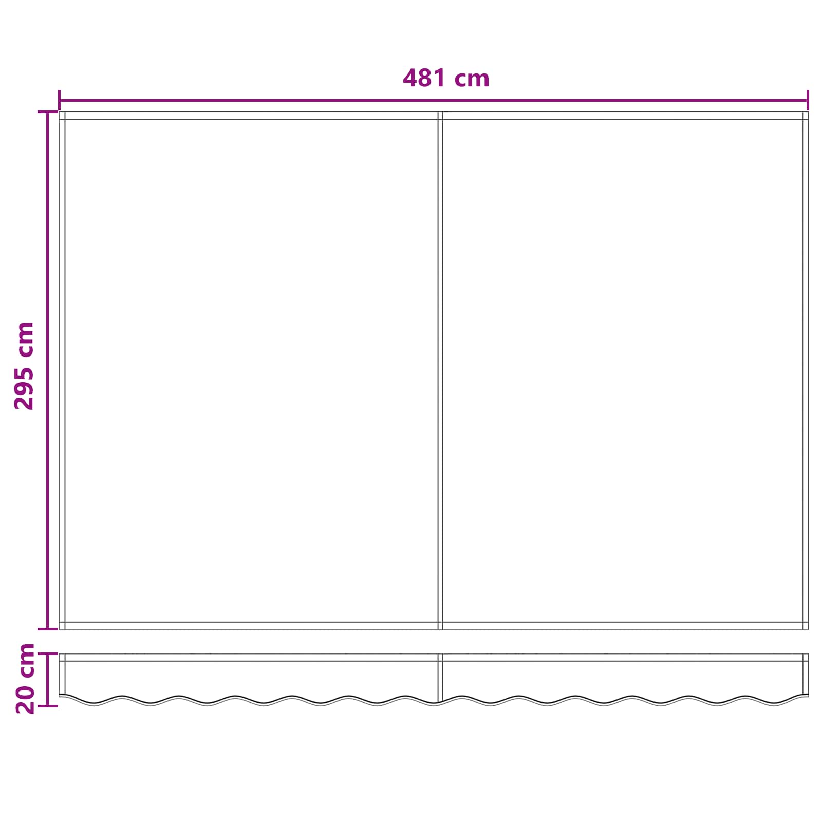 Vervangingsdoek voor zonnescherm Taupe 5 x 3 m Polyester is nu te koop bij PeponiXL, paradijselijk wonen!