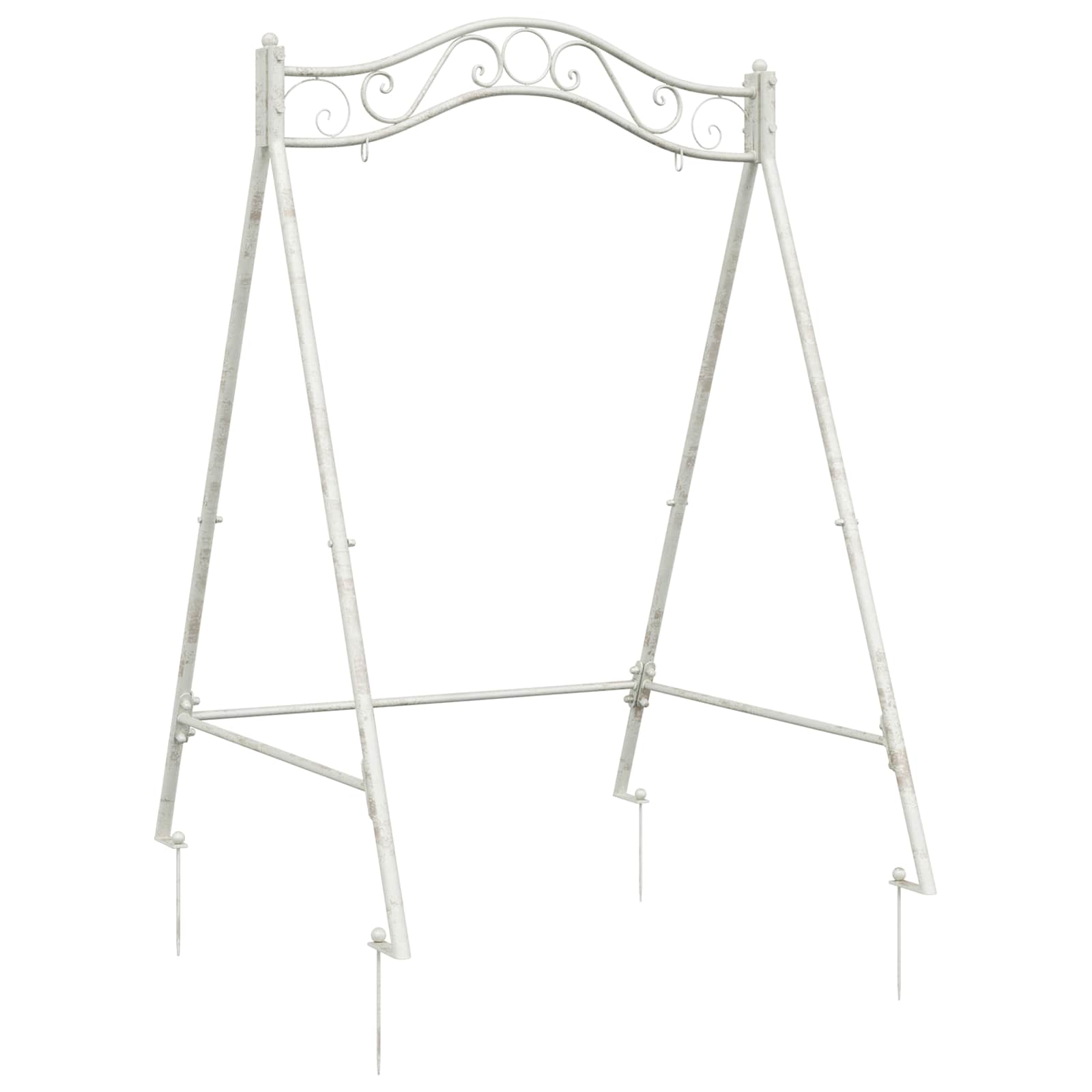 Swing Frame Antiek wit 113 x 121,5 x 168 cm Staal is nu te koop bij PeponiXL, paradijselijk wonen!