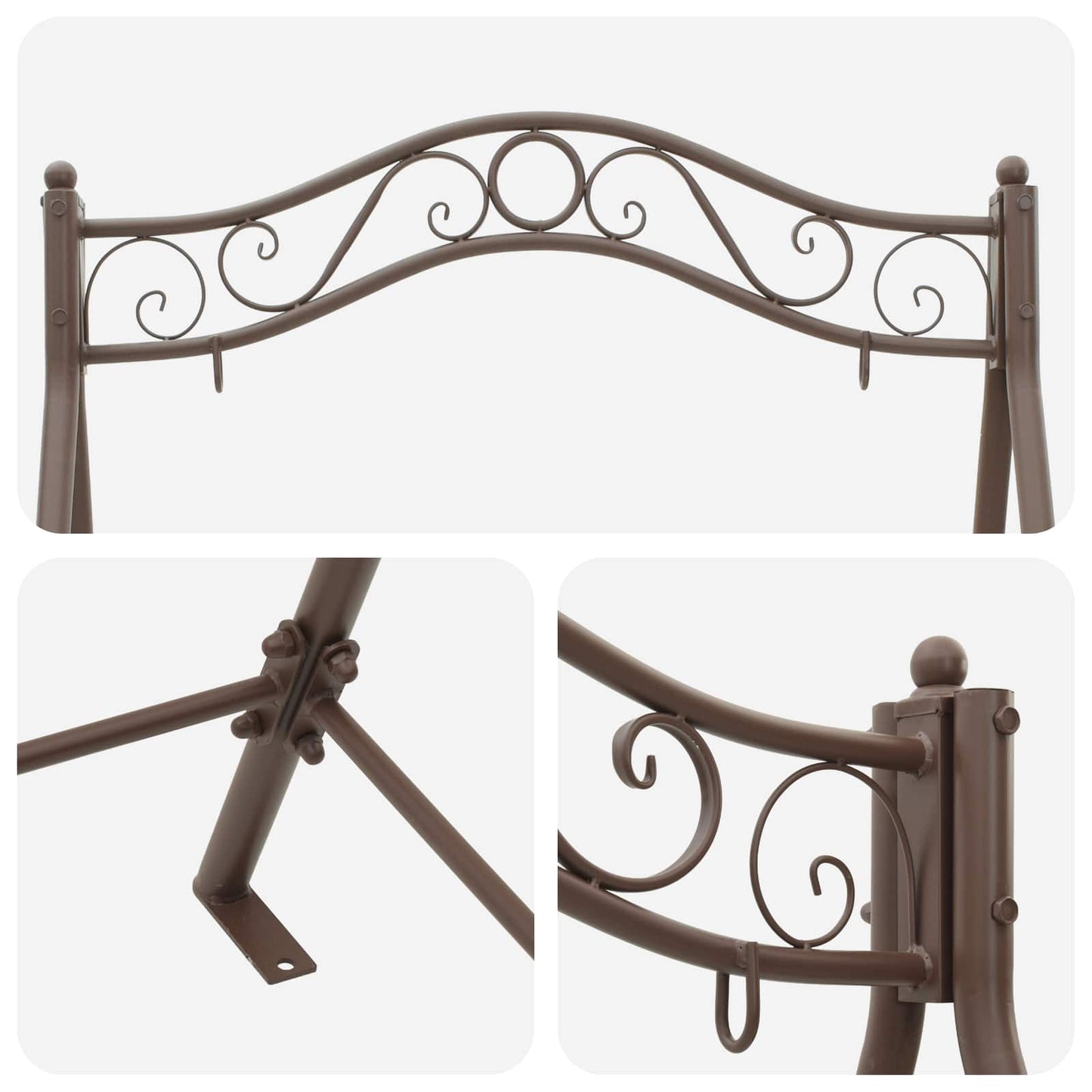 Swing Frame Antiek Bruin 113 x 121,5 x 168 cm Staal is nu te koop bij PeponiXL, paradijselijk wonen!