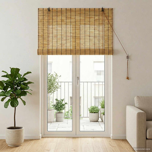 Rolgordijn Naturel 120 x 220 cm Riet is nu te koop bij PeponiXL, paradijselijk wonen!