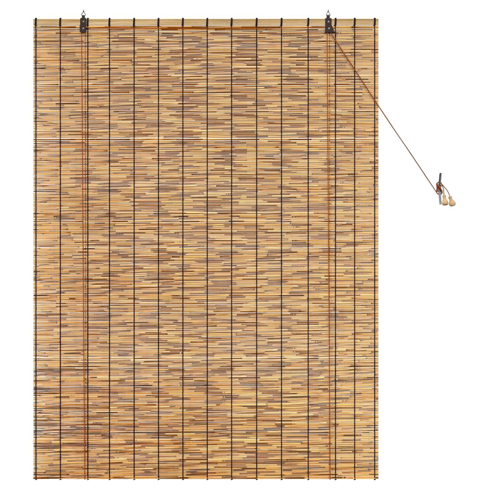 Rolgordijn Bruin 120 x 160 cm Riet is nu te koop bij PeponiXL, paradijselijk wonen!