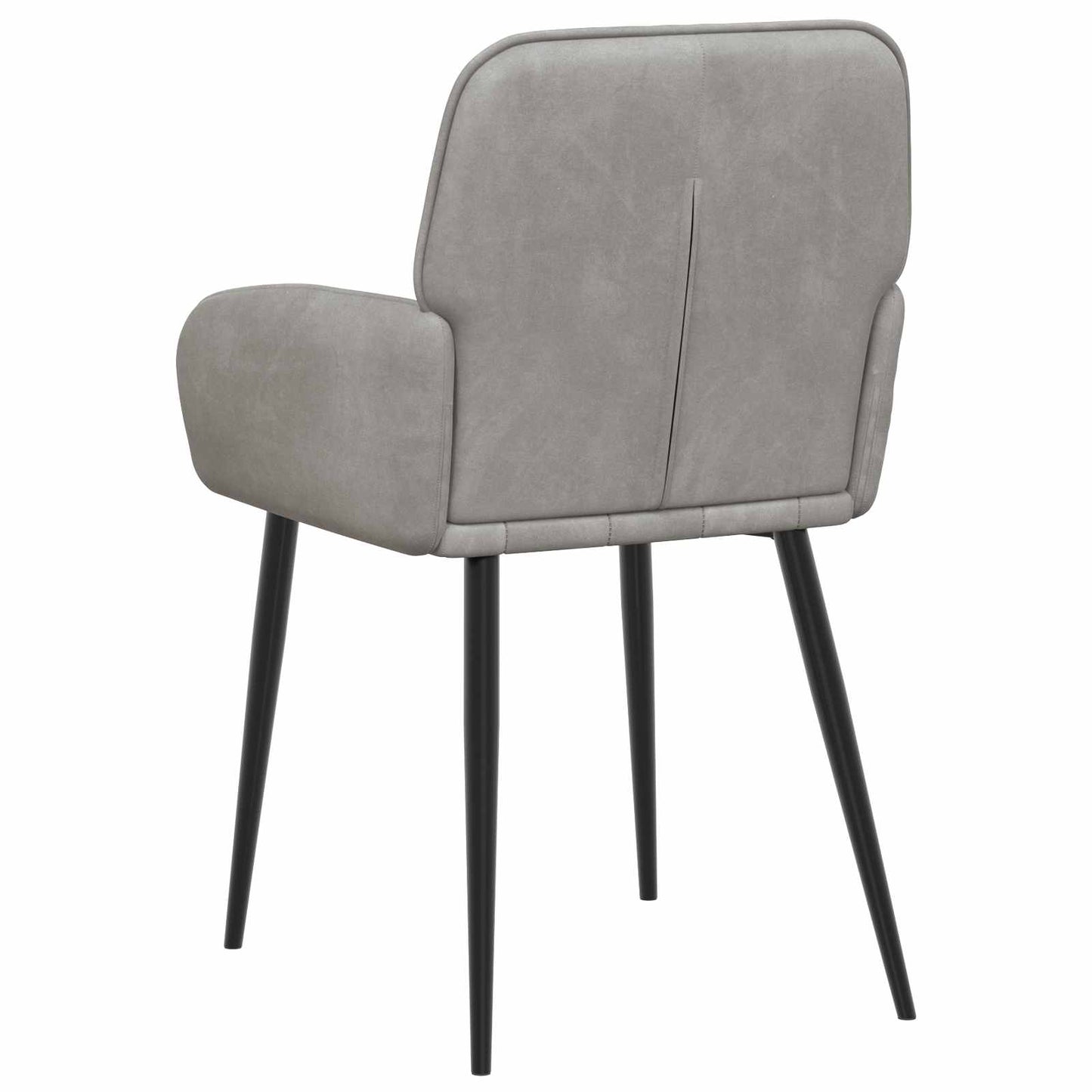 Eettafelstoelen 2 pcs fluweel Lichtgrijs 57 x 50 x 85 cm is nu te koop bij PeponiXL, paradijselijk wonen!