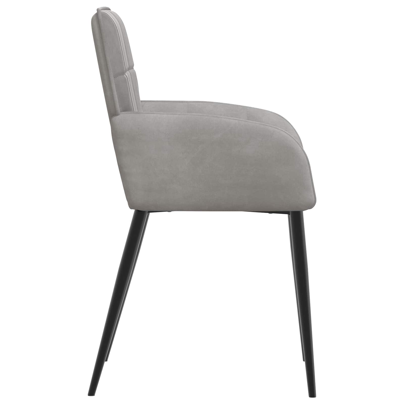 Eettafelstoelen 2 pcs fluweel Lichtgrijs 57 x 50 x 85 cm is nu te koop bij PeponiXL, paradijselijk wonen!