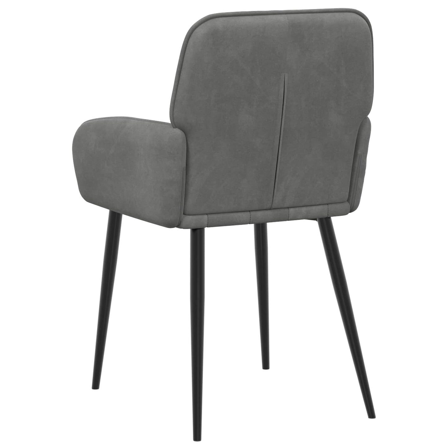 Eettafelstoelen 2 pcs fluweel Donkergrijs 57 x 50 x 85 cm is nu te koop bij PeponiXL, paradijselijk wonen!