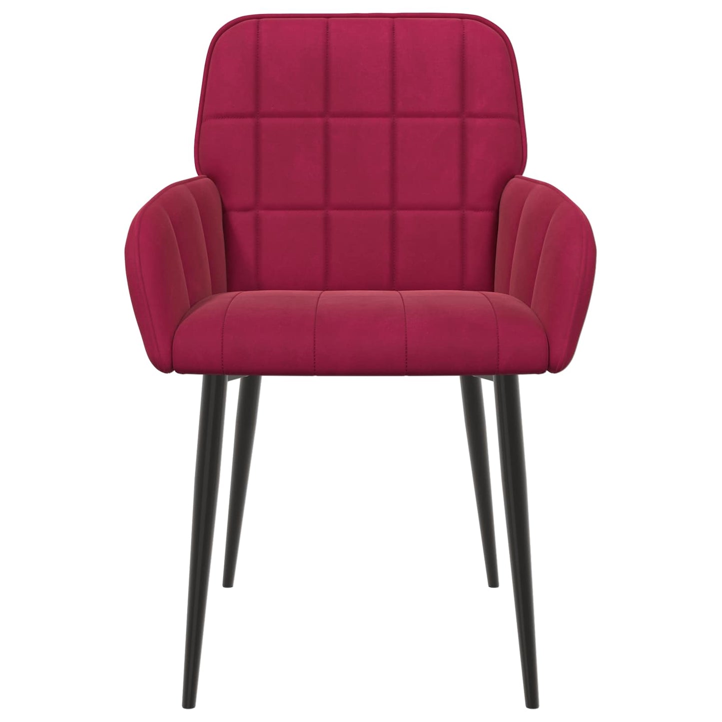 Eettafelstoelen 2 pcs fluweel Wijnrood 57 x 50 x 85 cm is nu te koop bij PeponiXL, paradijselijk wonen!