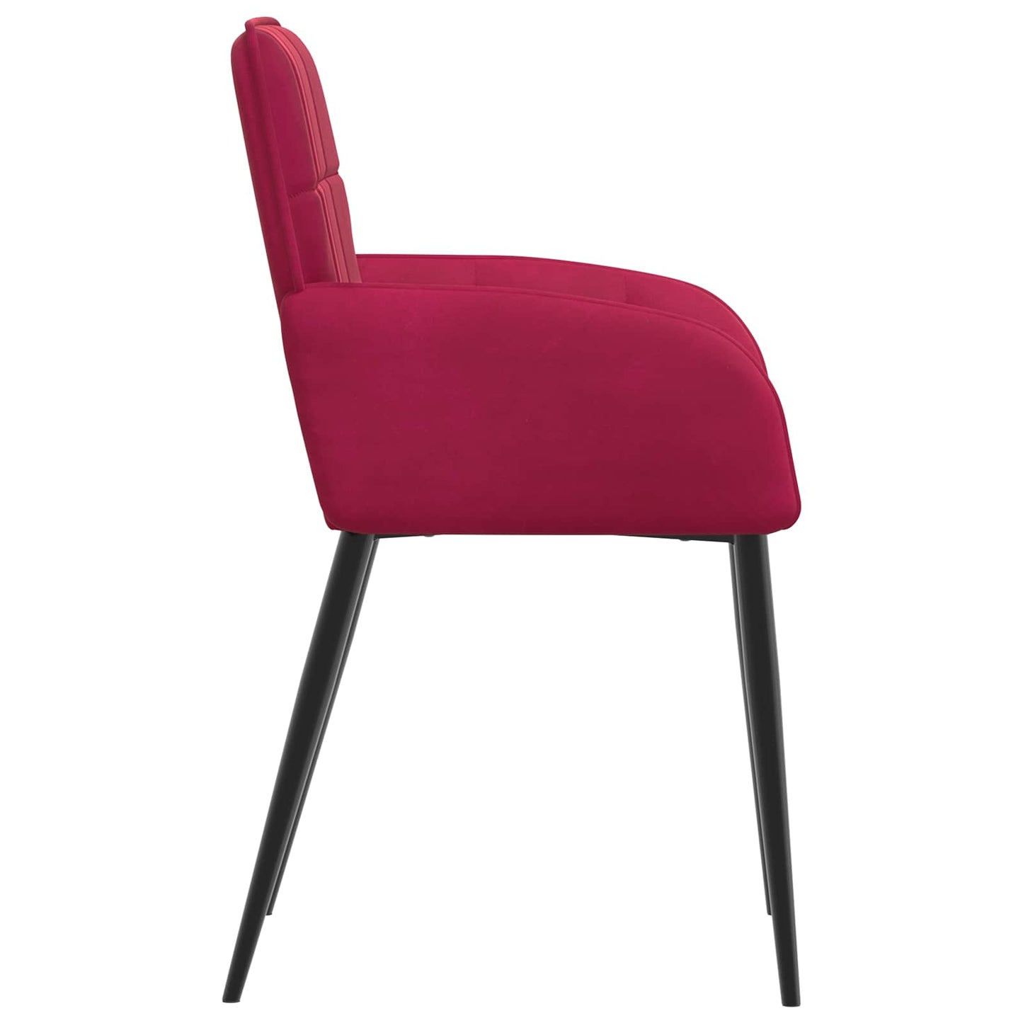 Eettafelstoelen 2 pcs fluweel Wijnrood 57 x 50 x 85 cm is nu te koop bij PeponiXL, paradijselijk wonen!
