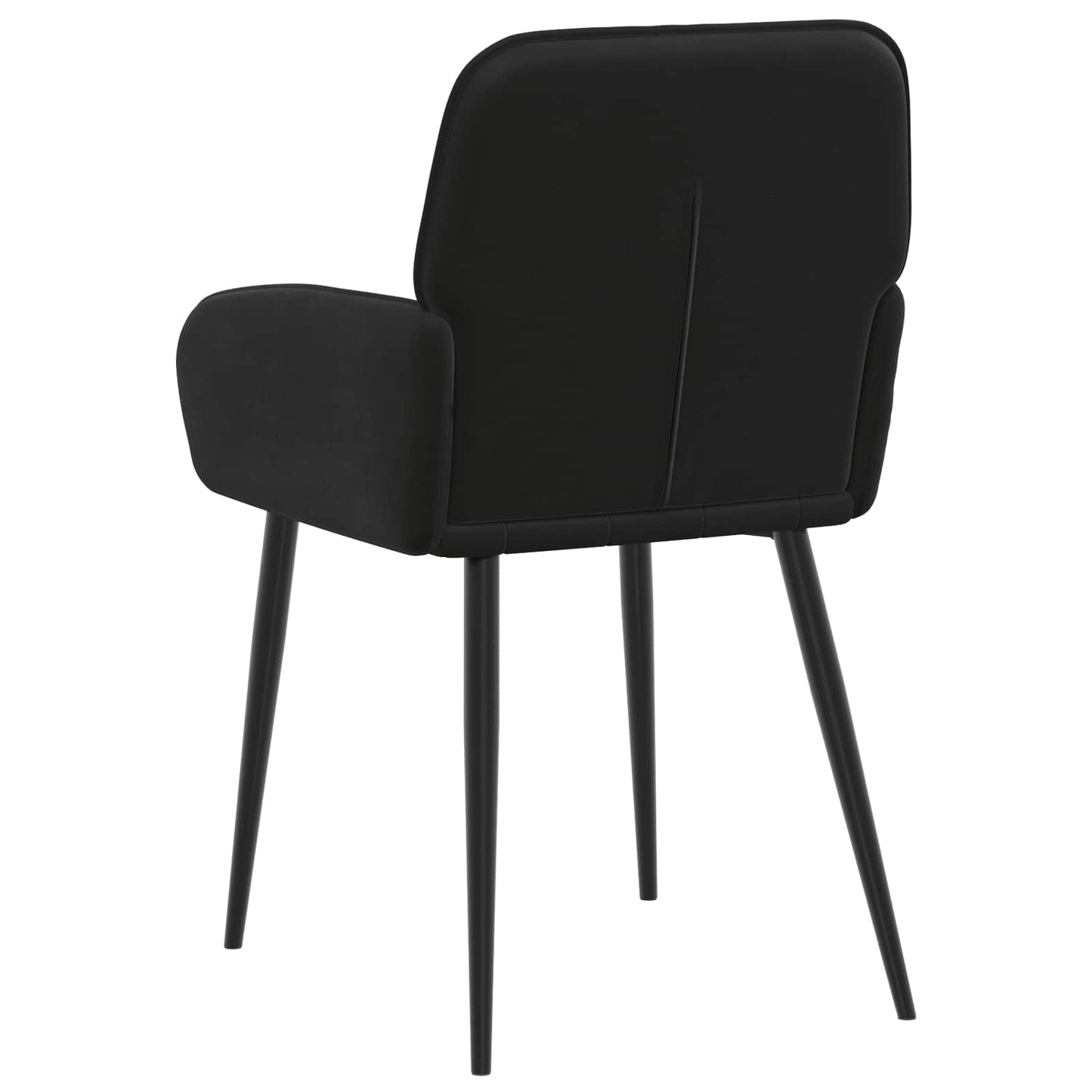 Eettafelstoelen 2 pcs fluweel Zwart 57 x 50 x 85 cm is nu te koop bij PeponiXL, paradijselijk wonen!