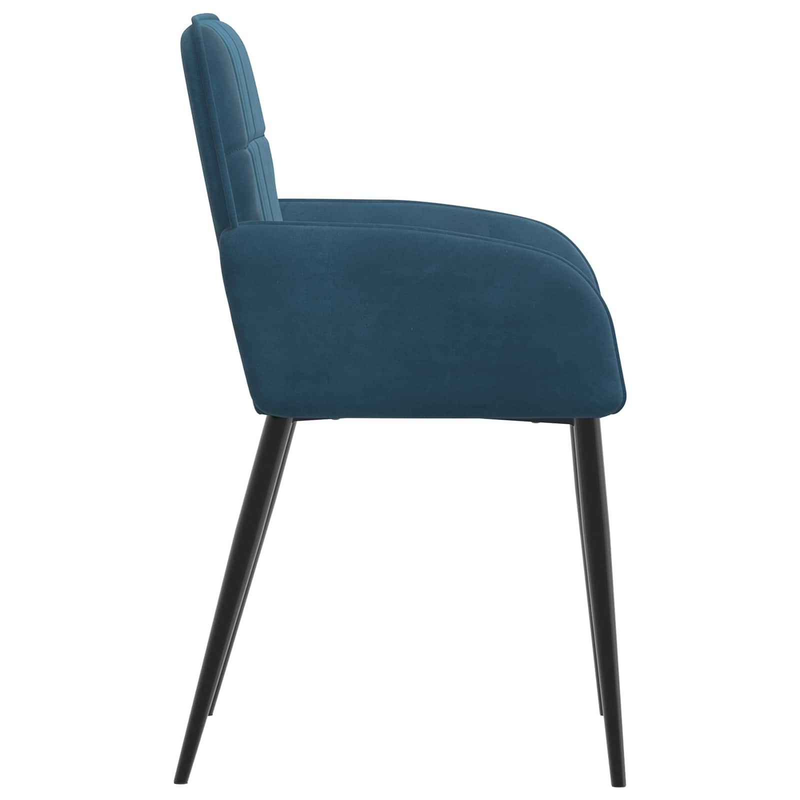 Eettafelstoelen 2 pcs fluweel Blauw 57 x 50 x 85 cm is nu te koop bij PeponiXL, paradijselijk wonen!