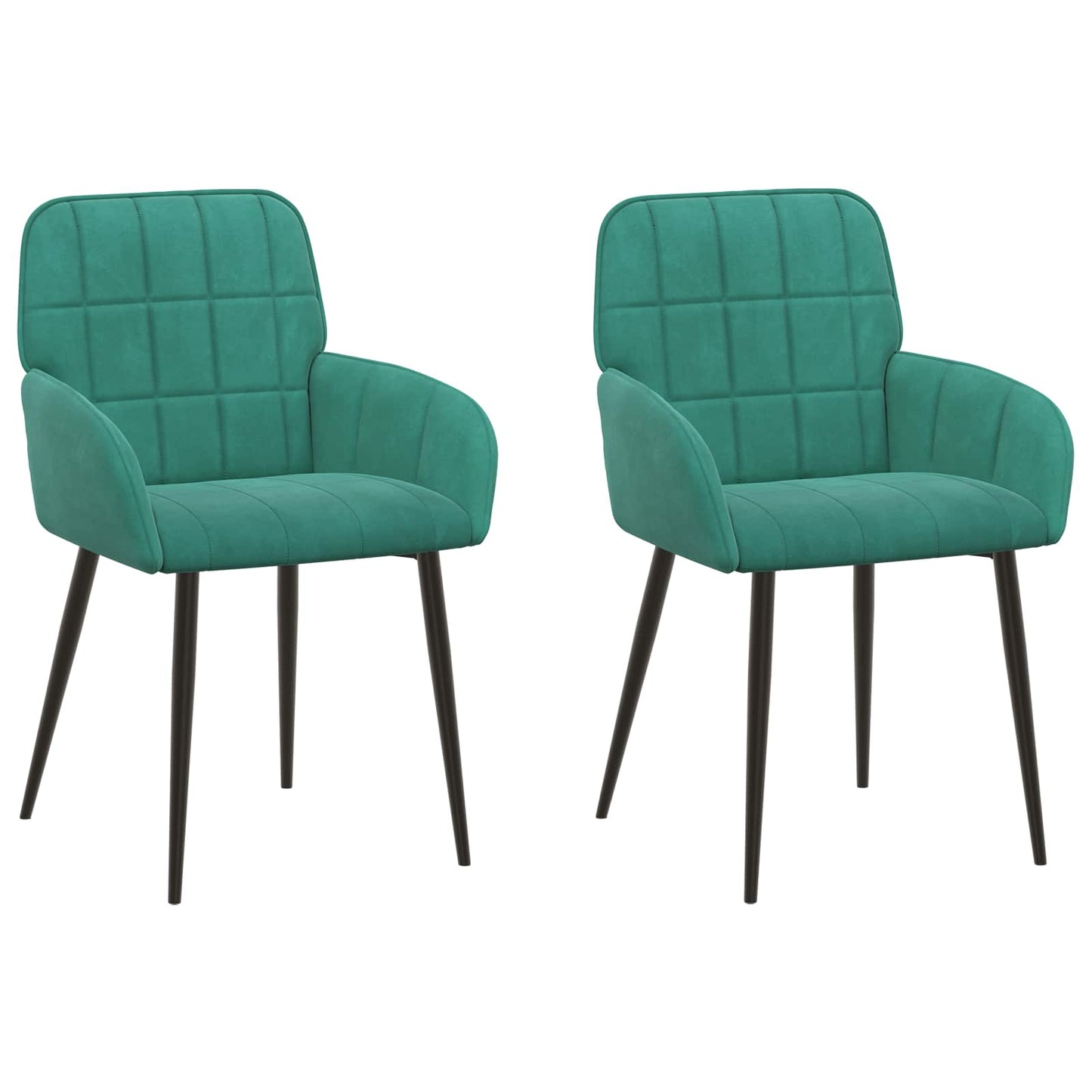 Eettafelstoelen 2 pcs fluweel Turquoise 57 x 50 x 85 cm is nu te koop bij PeponiXL, paradijselijk wonen!