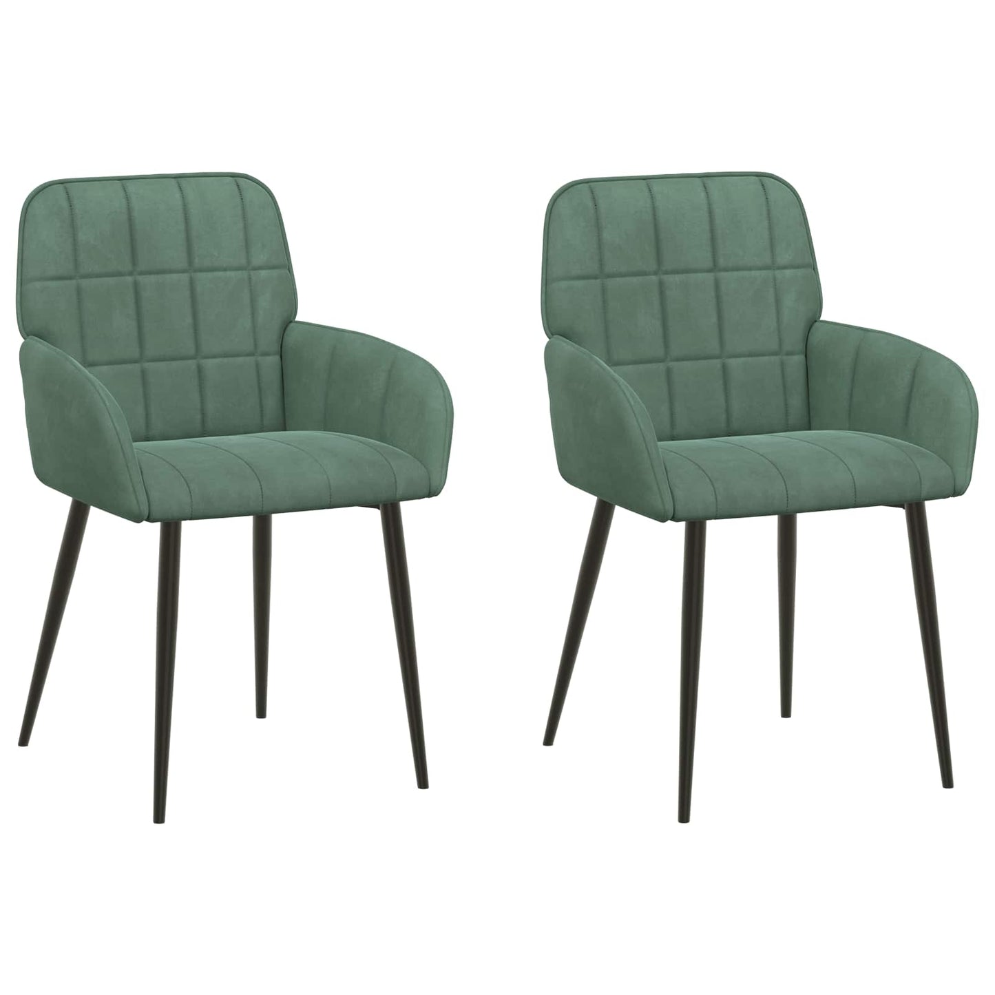 Eettafelstoelen 2 pcs fluweel Zeegroen 57 x 50 x 85 cm is nu te koop bij PeponiXL, paradijselijk wonen!
