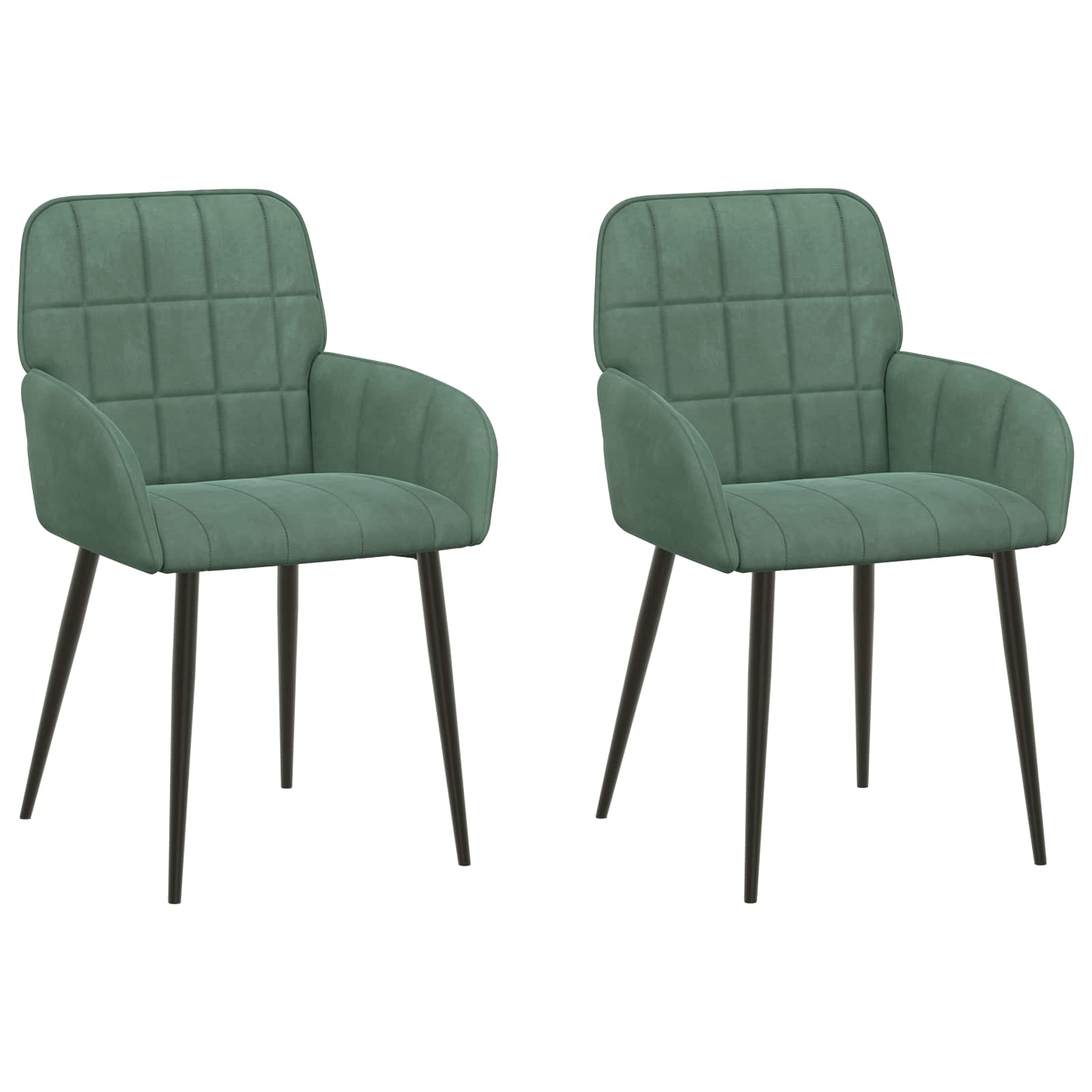 Eettafelstoelen 2 pcs fluweel Zeegroen 57 x 50 x 85 cm is nu te koop bij PeponiXL, paradijselijk wonen!